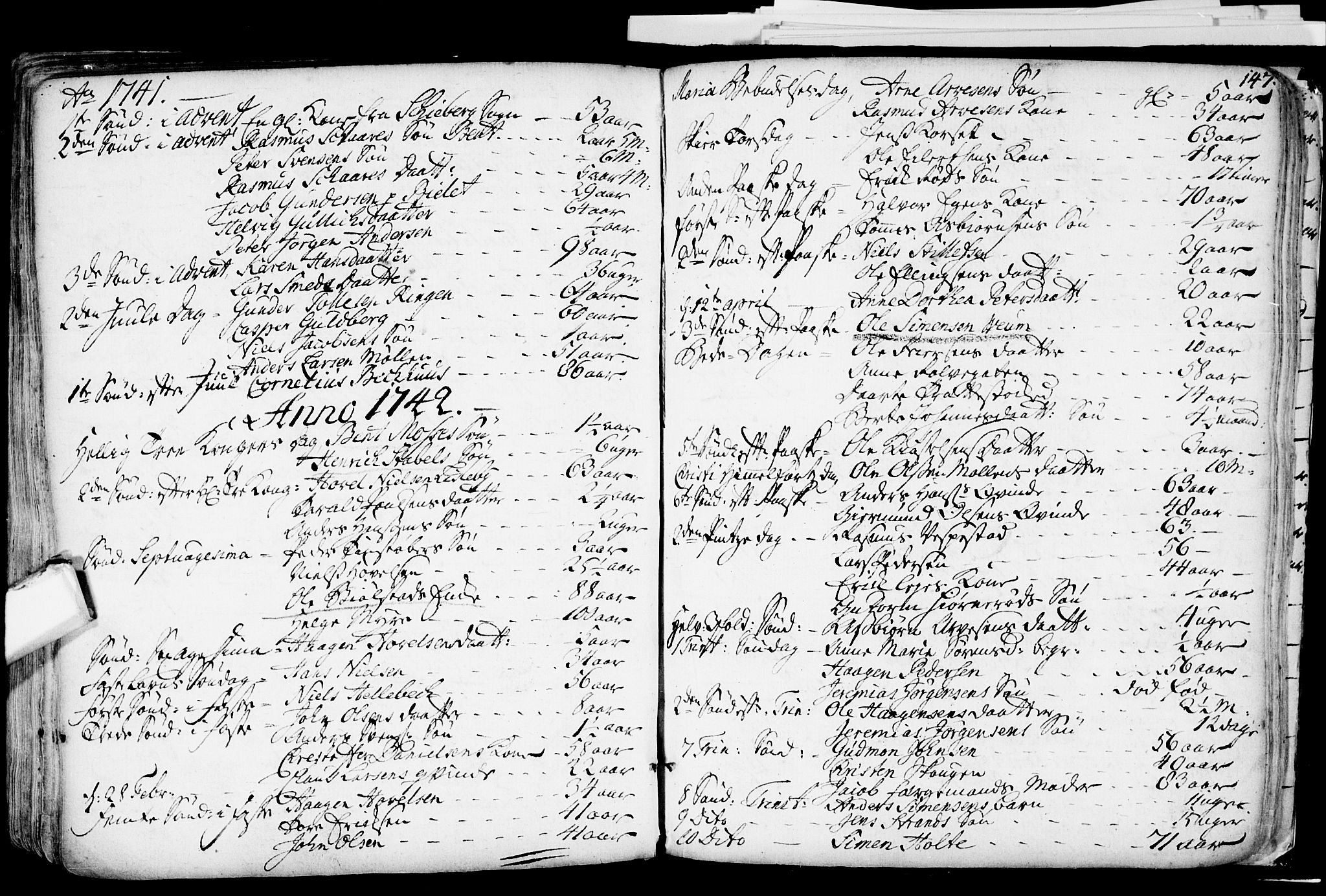 Glemmen prestekontor Kirkebøker, SAO/A-10908/F/Fa/L0001: Parish register (official) no. 1, 1733-1759, p. 147