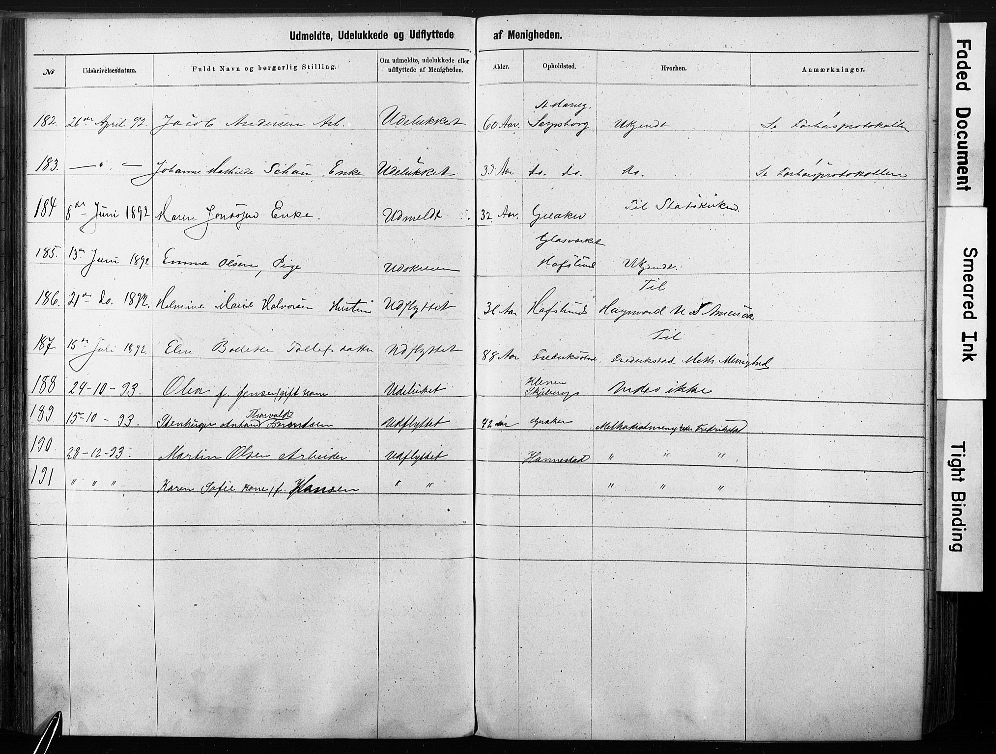 Sarpsborg metodistkirke, AV/SAO-PAO-0233/A/L0003: Dissenter register no. 3, 1856-1893