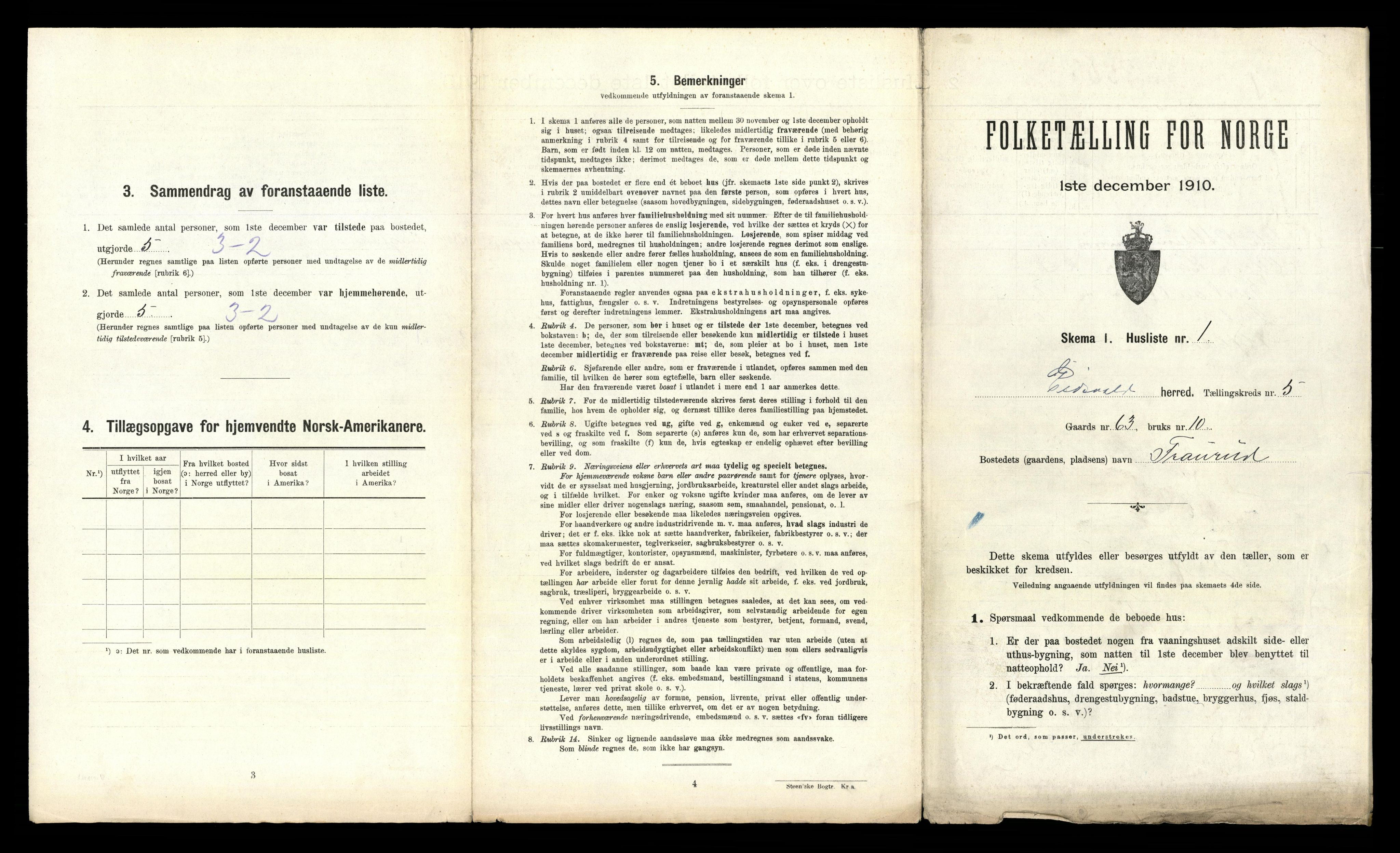 RA, 1910 census for Eidsvoll, 1910, p. 998