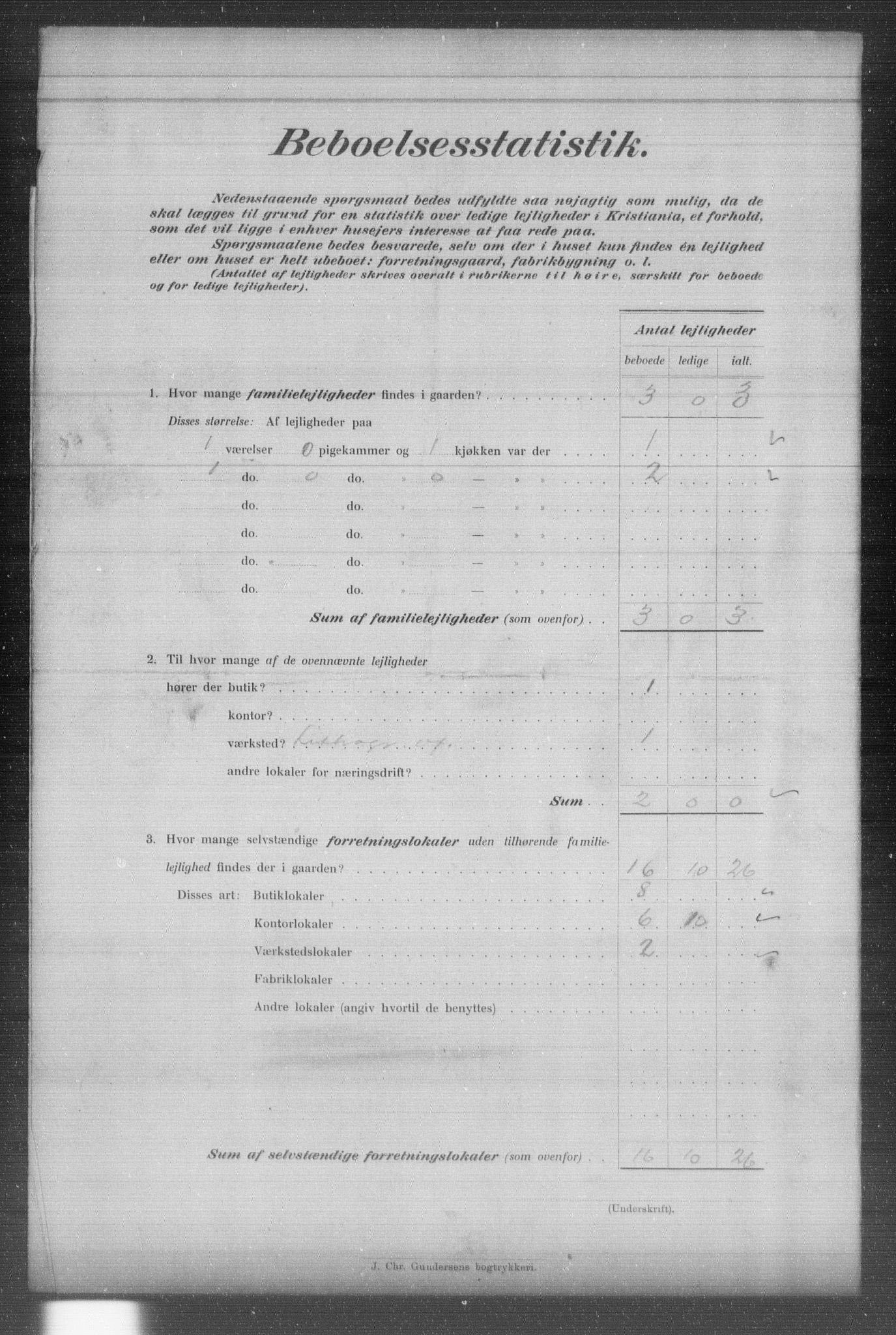 OBA, Municipal Census 1903 for Kristiania, 1903, p. 6117