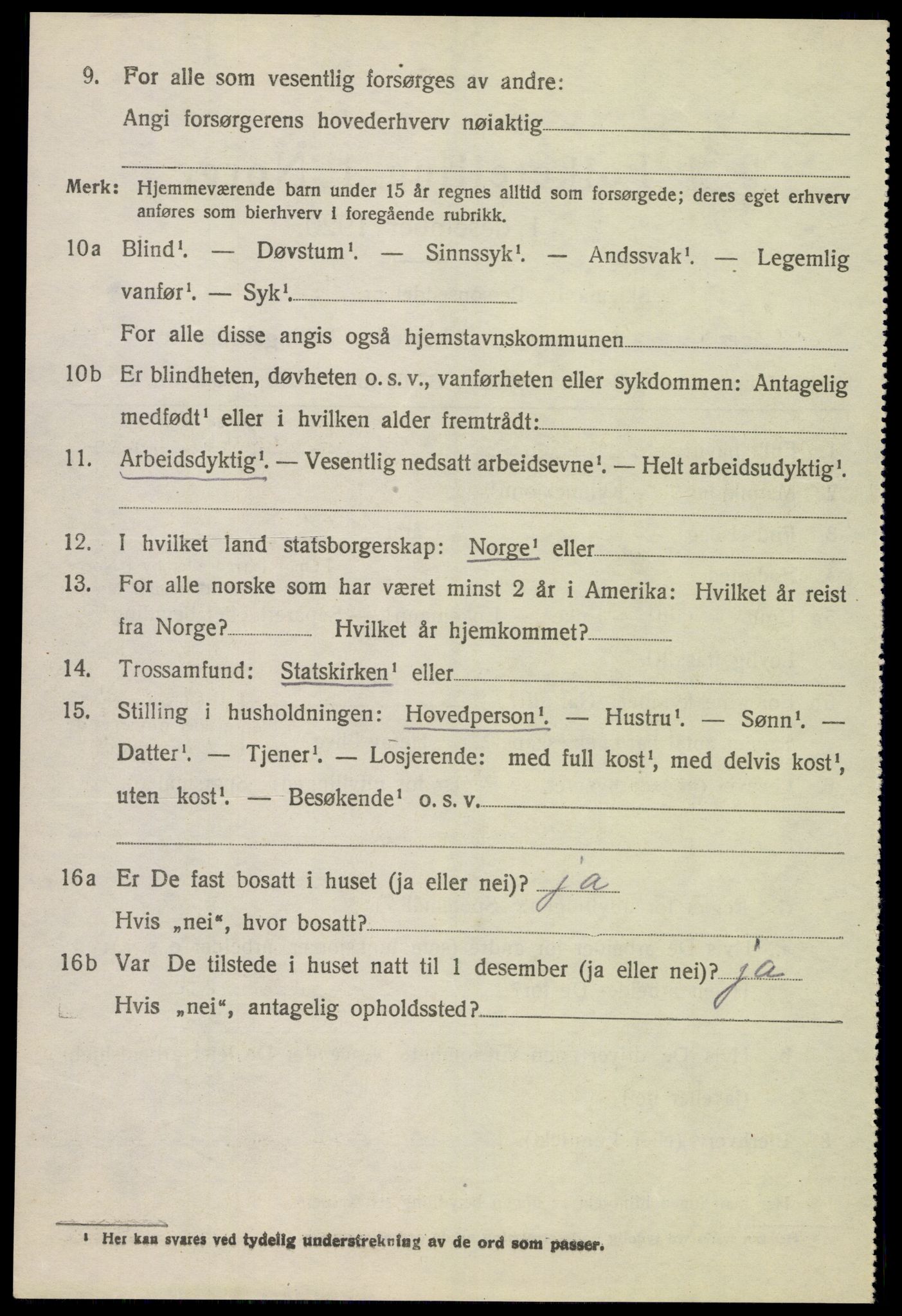 SAH, 1920 census for Nord-Fron, 1920, p. 10309