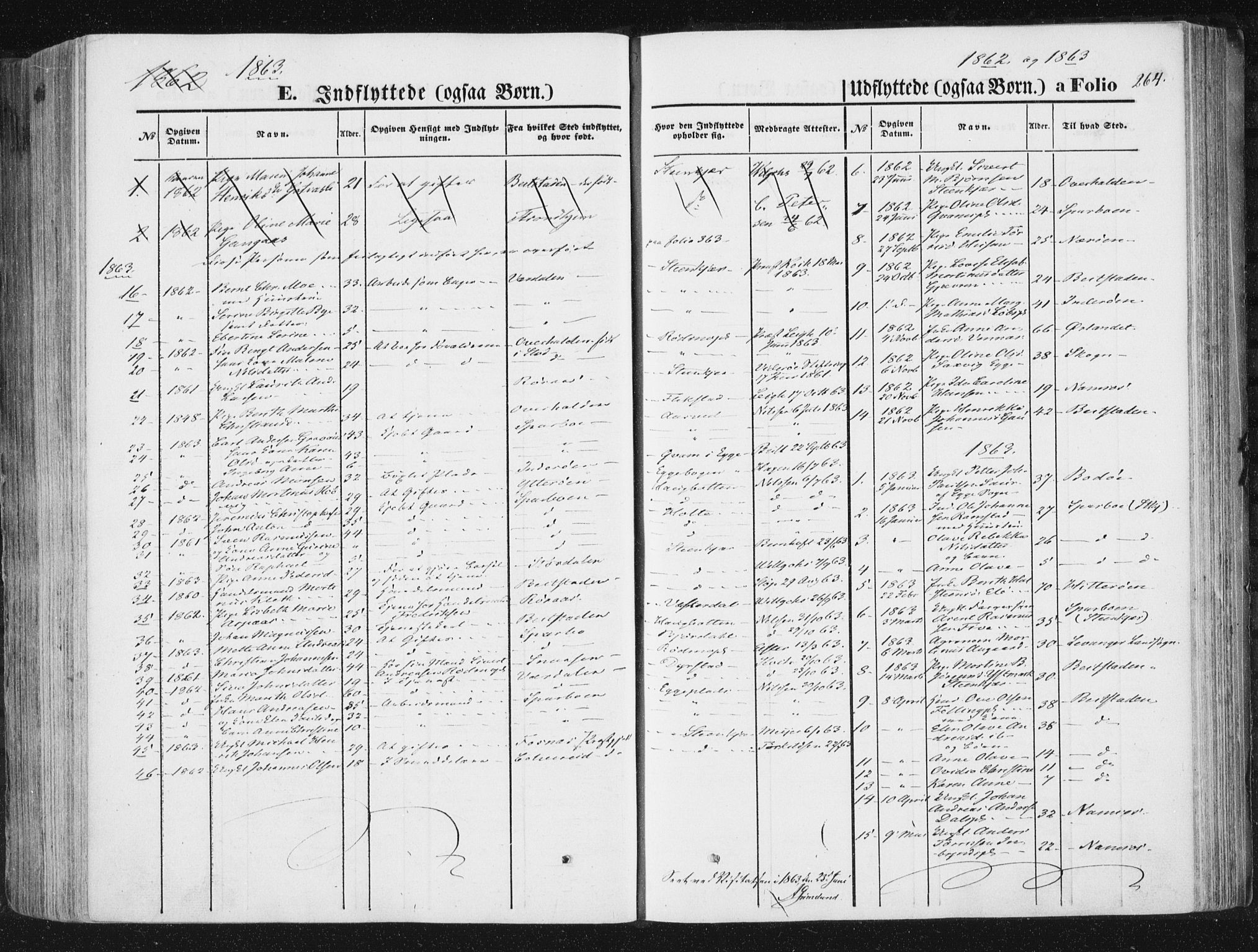 Ministerialprotokoller, klokkerbøker og fødselsregistre - Nord-Trøndelag, SAT/A-1458/746/L0447: Parish register (official) no. 746A06, 1860-1877, p. 264