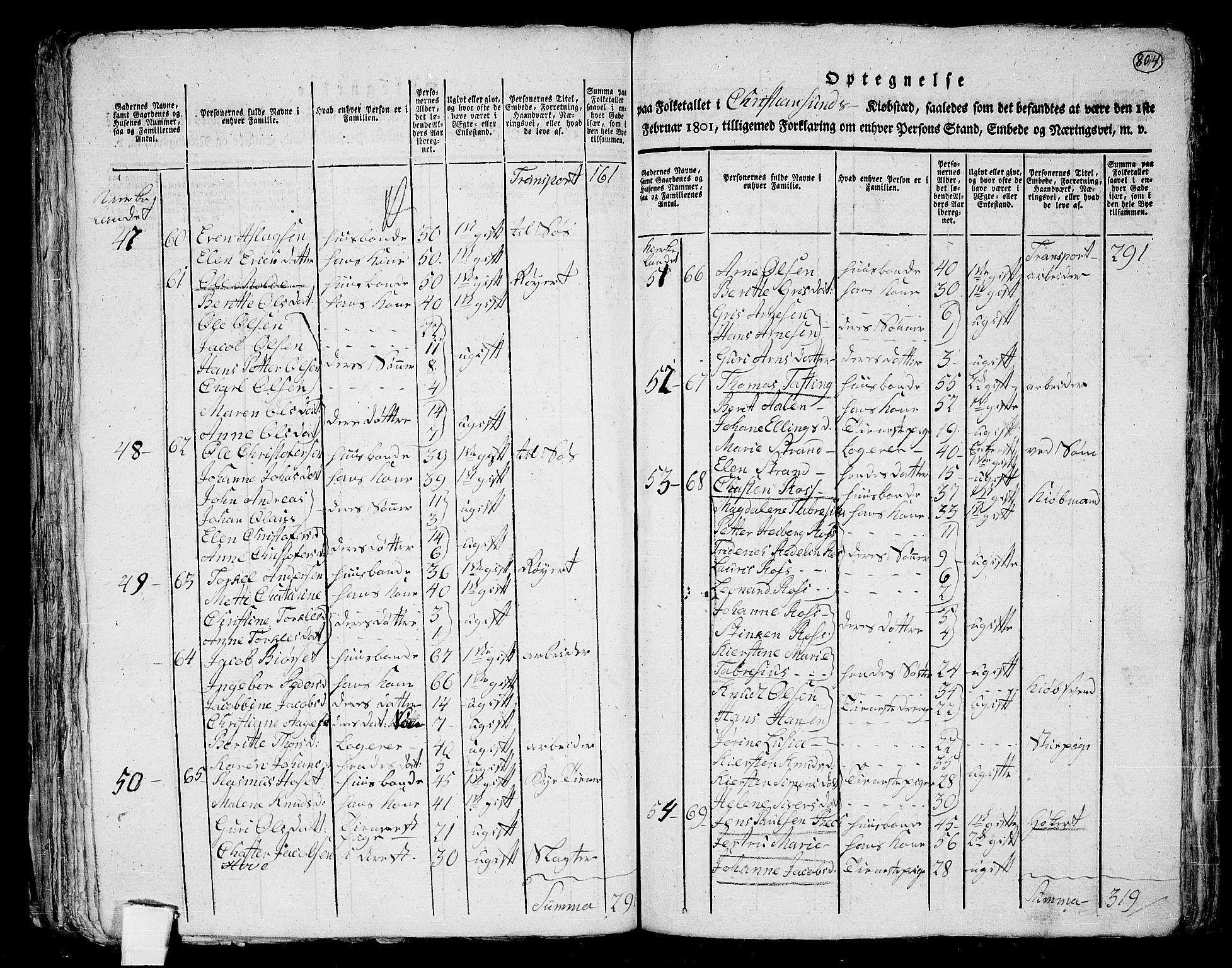 RA, 1801 census for 1553P Kvernes, 1801, p. 803b-804a