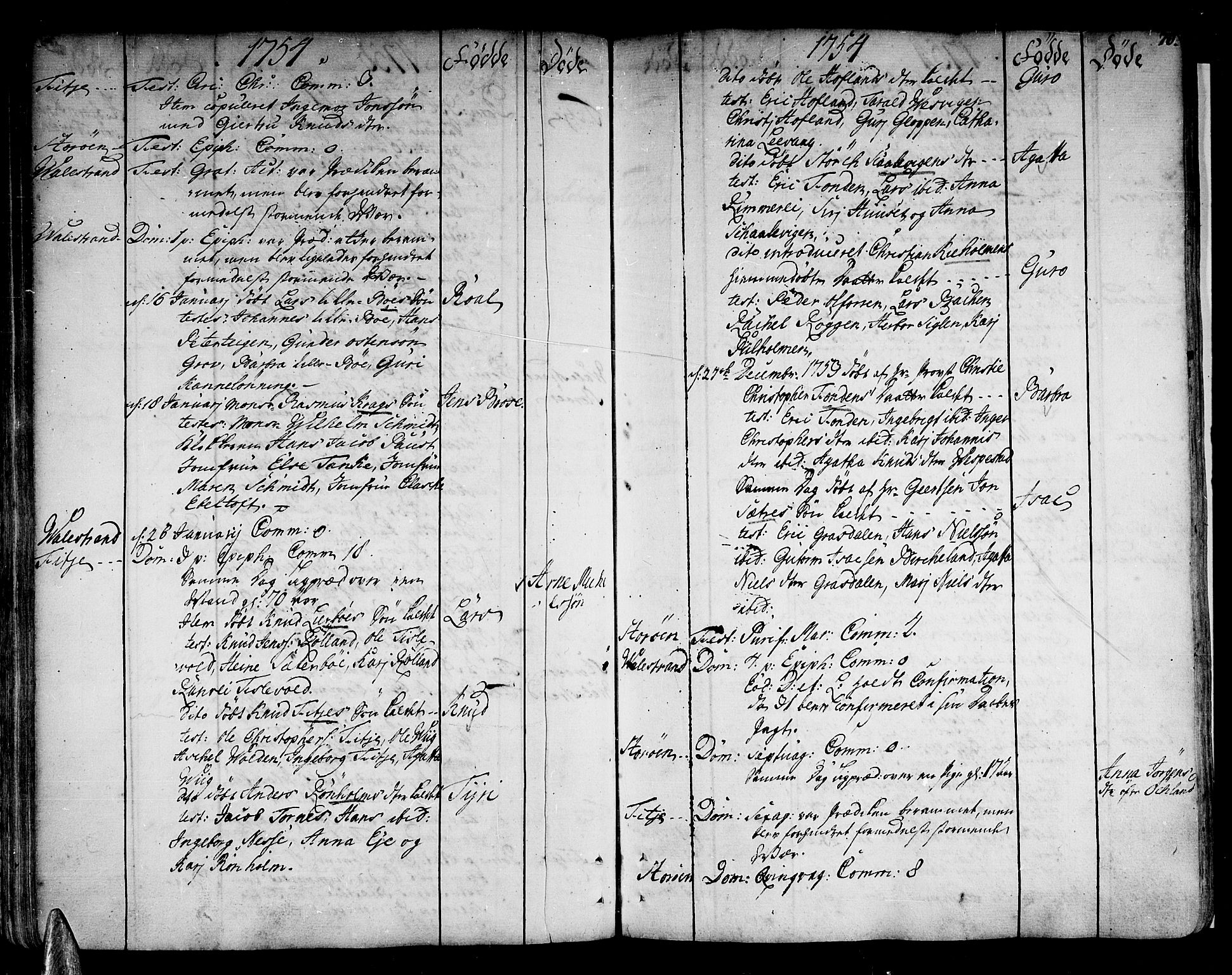 Stord sokneprestembete, AV/SAB-A-78201/H/Haa: Parish register (official) no. A 2, 1744-1777, p. 70