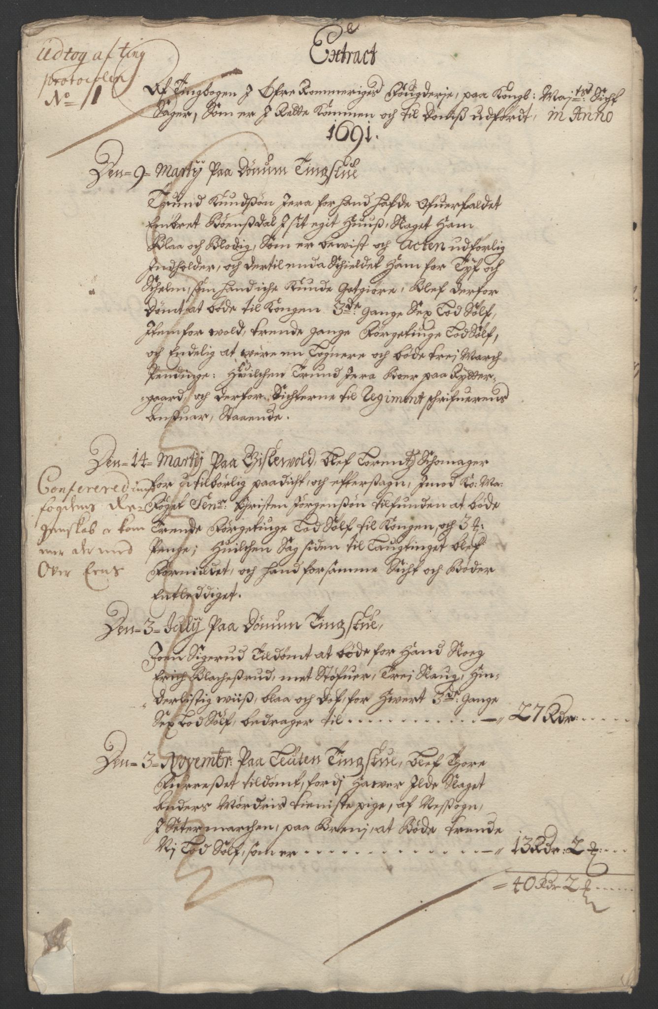 Rentekammeret inntil 1814, Reviderte regnskaper, Fogderegnskap, AV/RA-EA-4092/R12/L0703: Fogderegnskap Øvre Romerike, 1691, p. 44