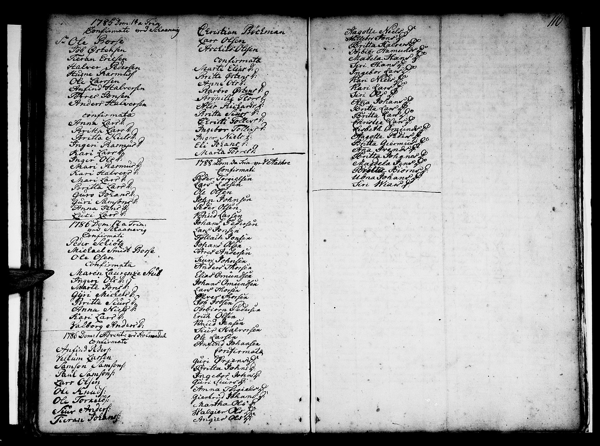 Skånevik sokneprestembete, AV/SAB-A-77801/H/Haa: Parish register (official) no. A 1, 1745-1789, p. 116