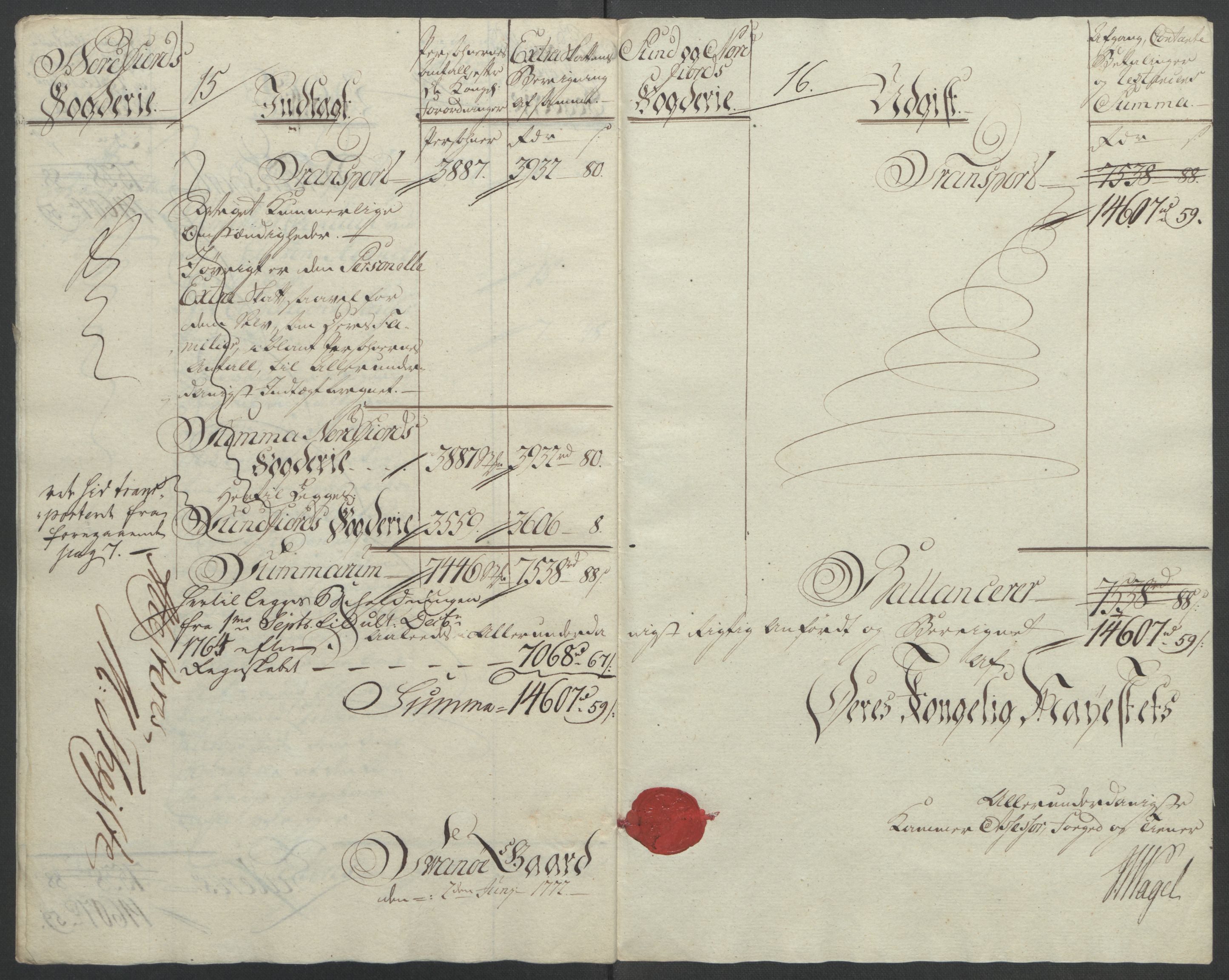 Rentekammeret inntil 1814, Reviderte regnskaper, Fogderegnskap, AV/RA-EA-4092/R53/L3550: Ekstraskatten Sunn- og Nordfjord, 1762-1771, p. 144