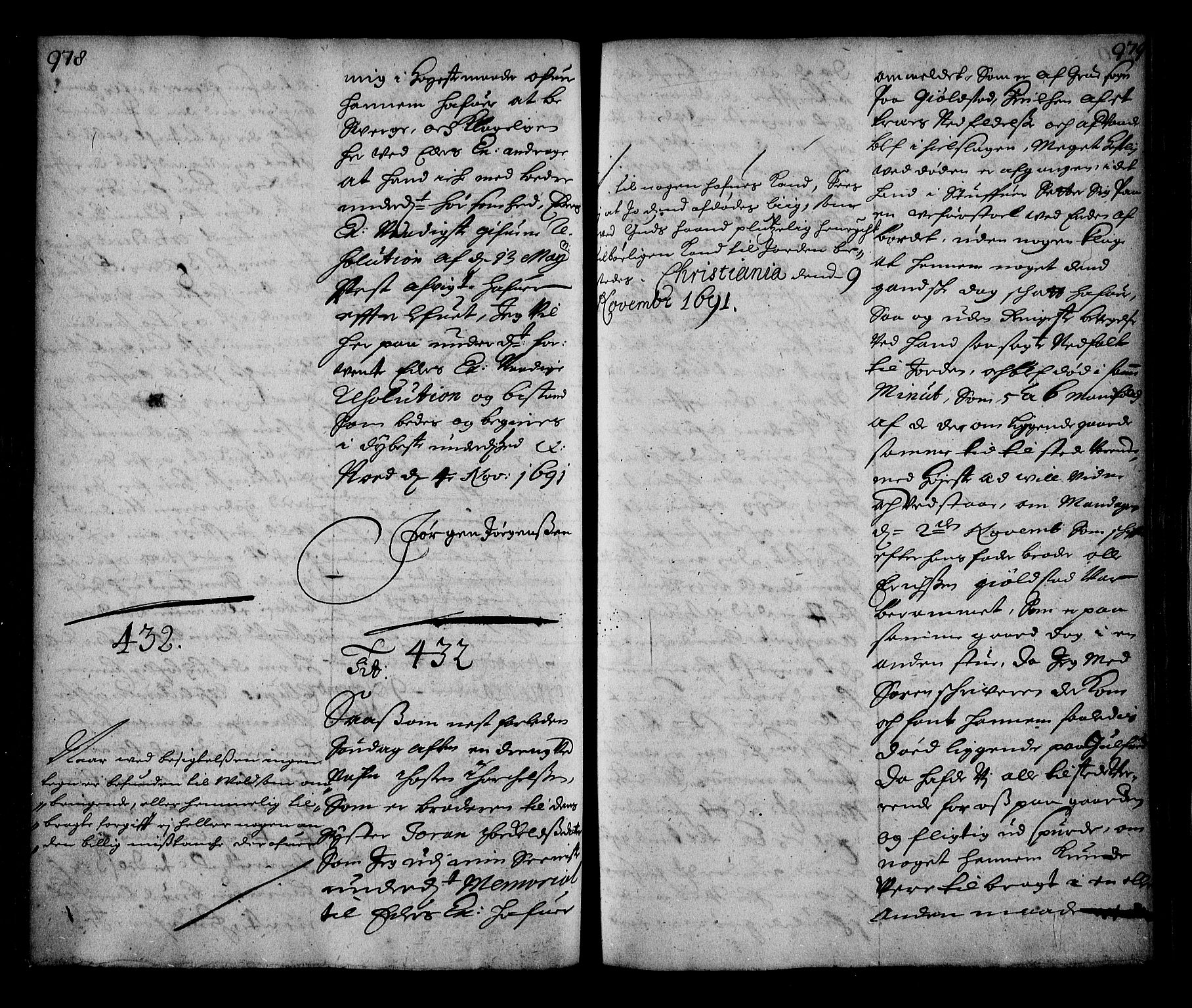 Stattholderembetet 1572-1771, AV/RA-EA-2870/Ae/L0008: Supplikasjons- og resolusjonsprotokoll, 1691, p. 978-979