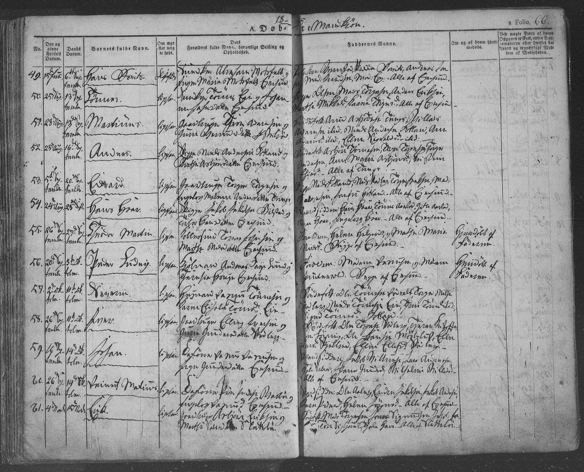 Eigersund sokneprestkontor, AV/SAST-A-101807/001/30/30BA/L0009: Parish register (official) no. A 9, 1827-1850, p. 66