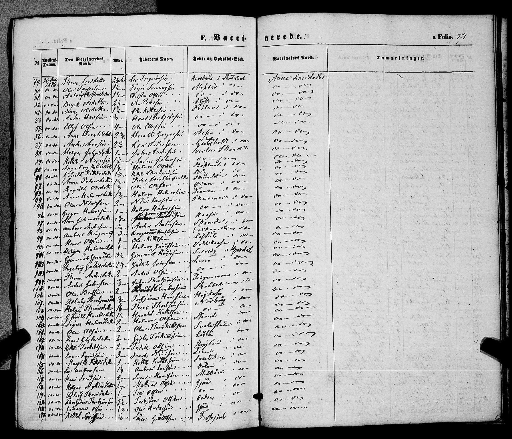 Hjartdal kirkebøker, AV/SAKO-A-270/F/Fa/L0008: Parish register (official) no. I 8, 1844-1859, p. 371