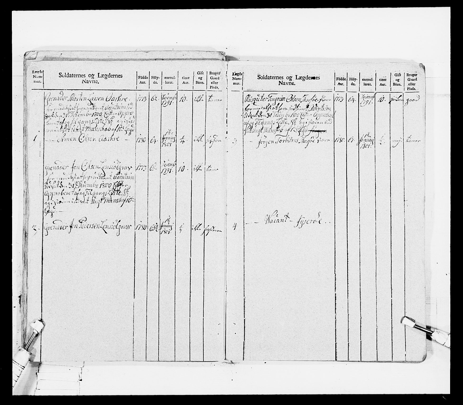 Generalitets- og kommissariatskollegiet, Det kongelige norske kommissariatskollegium, AV/RA-EA-5420/E/Eh/L0115: Telemarkske nasjonale infanteriregiment, 1802-1805, p. 61