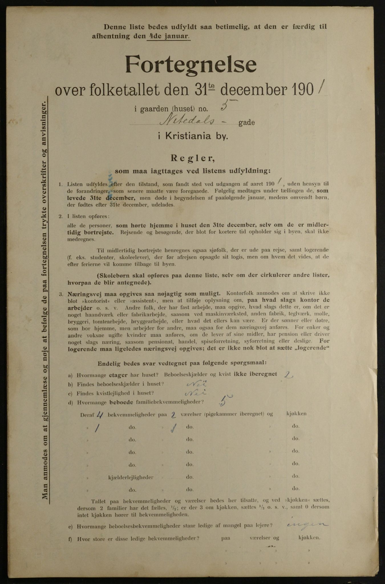 OBA, Municipal Census 1901 for Kristiania, 1901, p. 10925