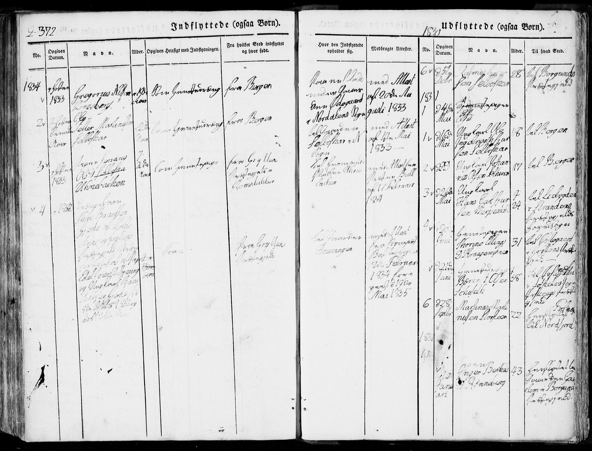 Ministerialprotokoller, klokkerbøker og fødselsregistre - Møre og Romsdal, SAT/A-1454/519/L0248: Parish register (official) no. 519A07, 1829-1860, p. 372