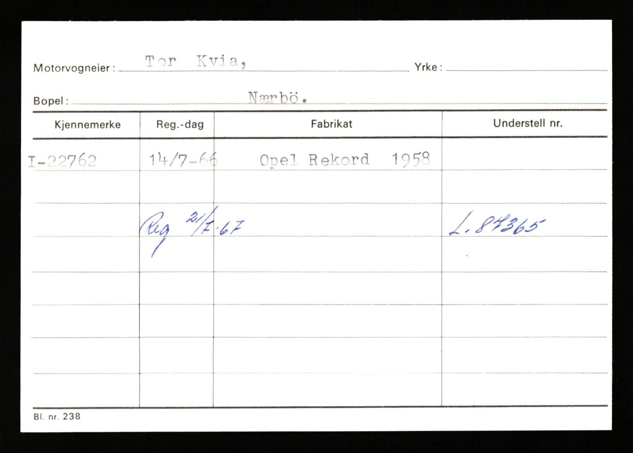 Stavanger trafikkstasjon, AV/SAST-A-101942/0/G/L0004: Registreringsnummer: 15497 - 22957, 1930-1971, p. 3109