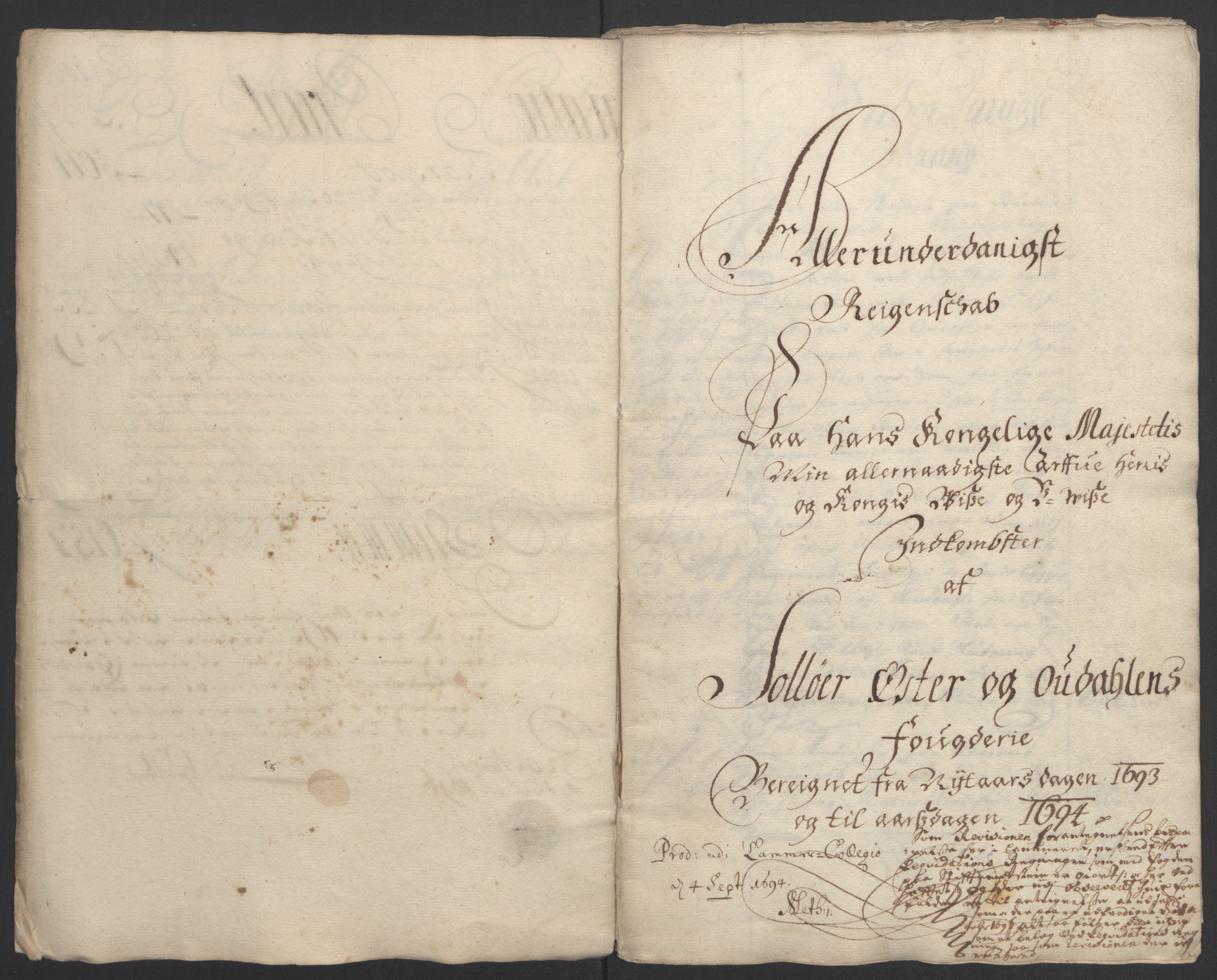 Rentekammeret inntil 1814, Reviderte regnskaper, Fogderegnskap, AV/RA-EA-4092/R13/L0831: Fogderegnskap Solør, Odal og Østerdal, 1693, p. 10