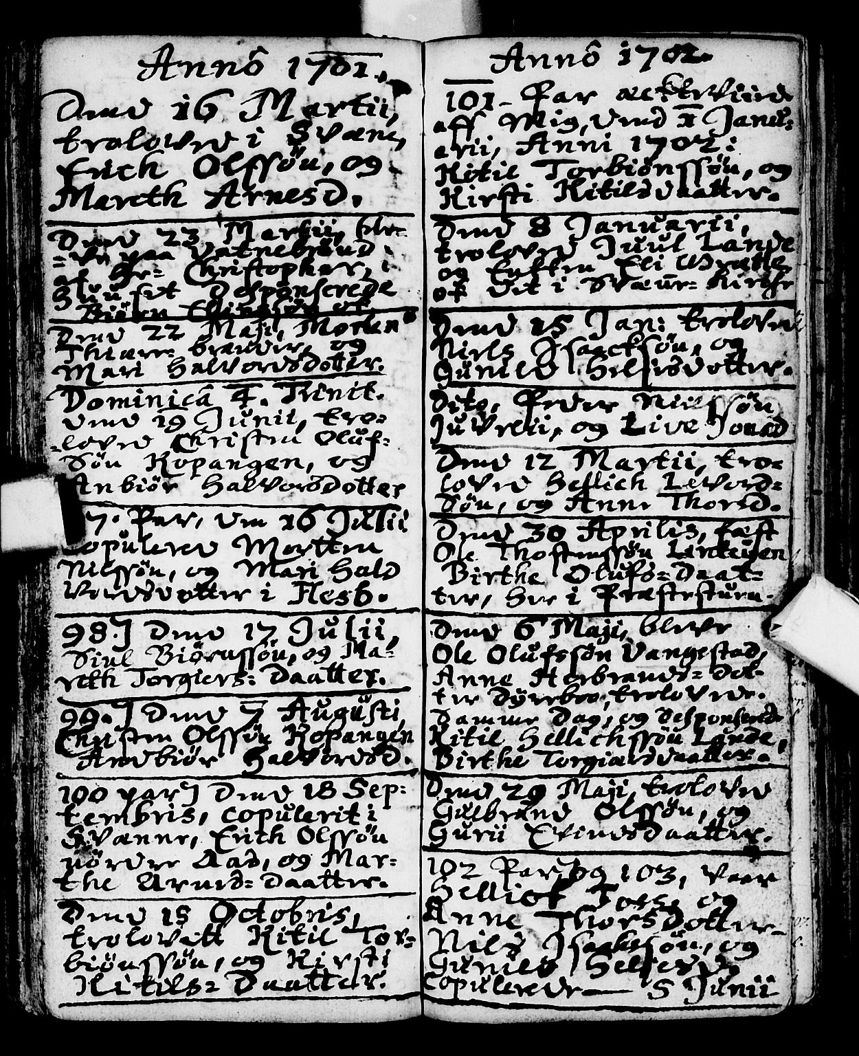 Flesberg kirkebøker, AV/SAKO-A-18/F/Fa/L0001: Parish register (official) no. I 1, 1688-1725