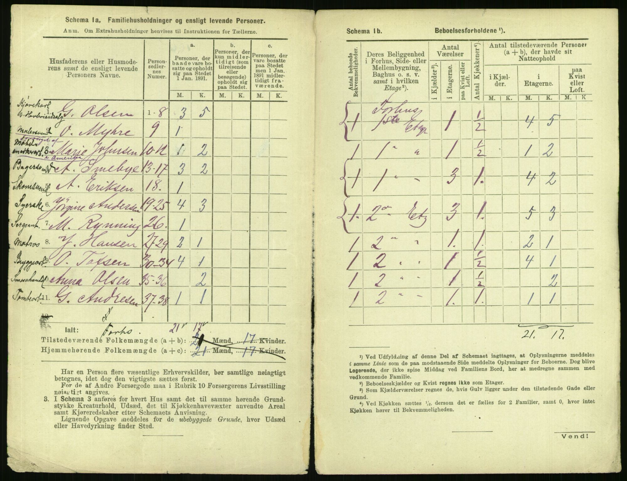 RA, 1891 census for 0301 Kristiania, 1891, p. 96026