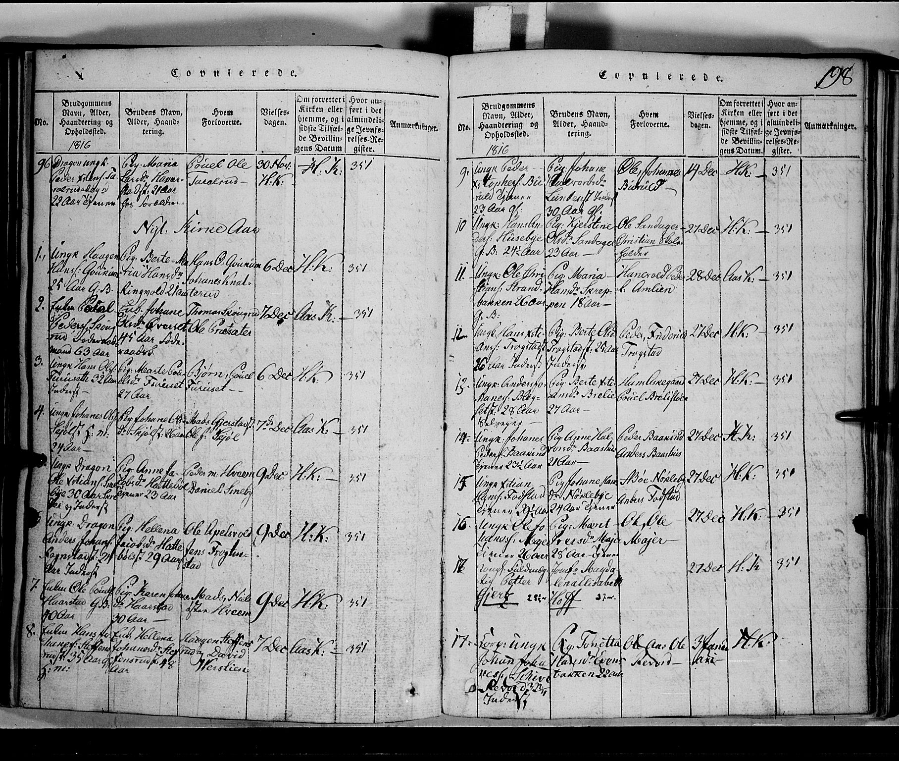 Toten prestekontor, AV/SAH-PREST-102/H/Ha/Hab/L0001: Parish register (copy) no. 1, 1814-1820, p. 198