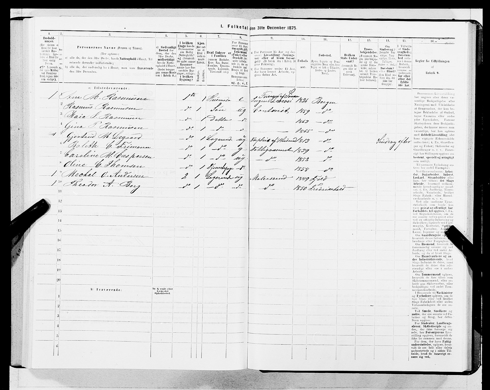 SAB, 1875 census for 1301 Bergen, 1875, p. 2831