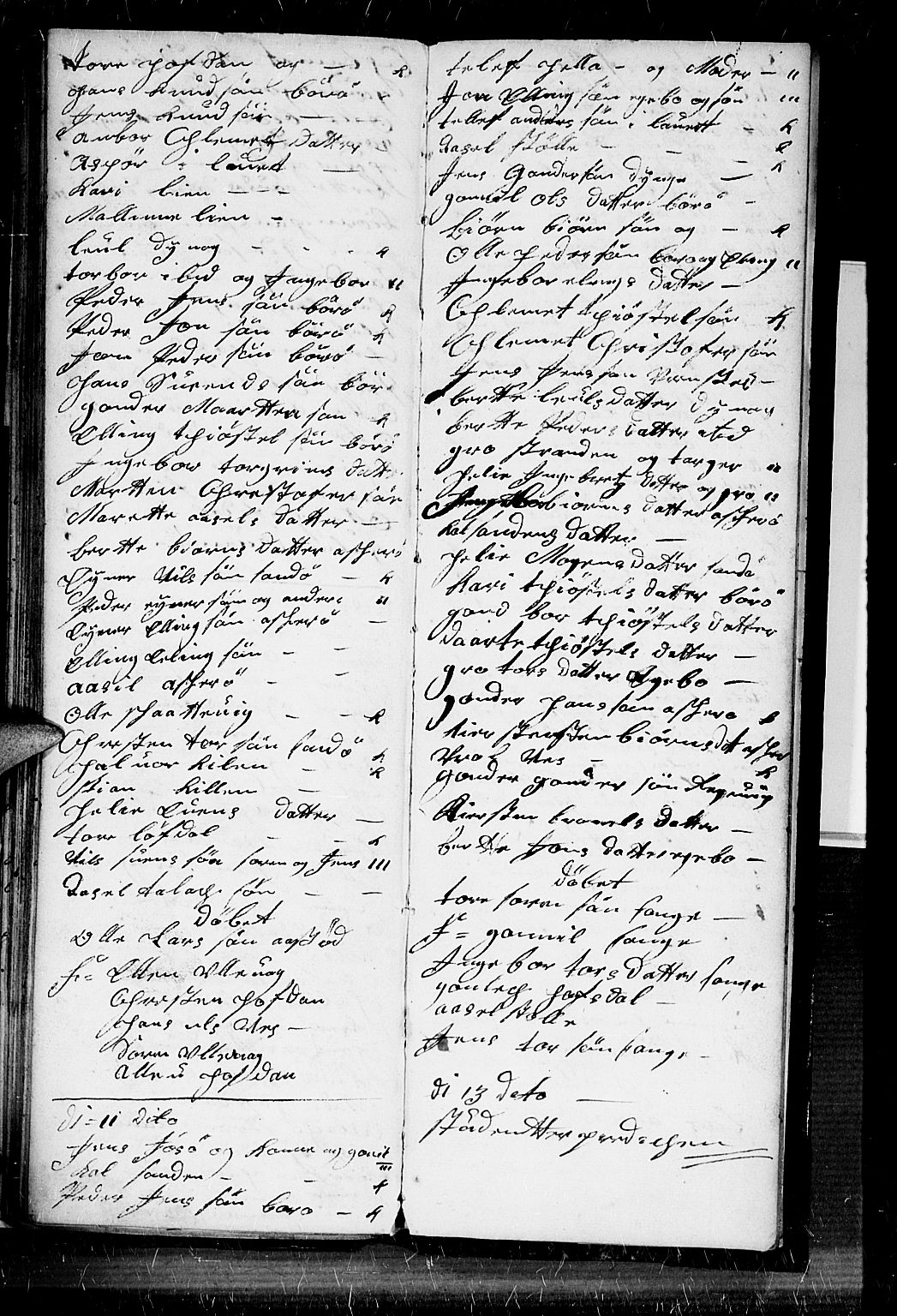 Dypvåg sokneprestkontor, AV/SAK-1111-0007/F/Fb/Fba/L0004: Parish register (copy) no. B 4, 1725-1728, p. 34