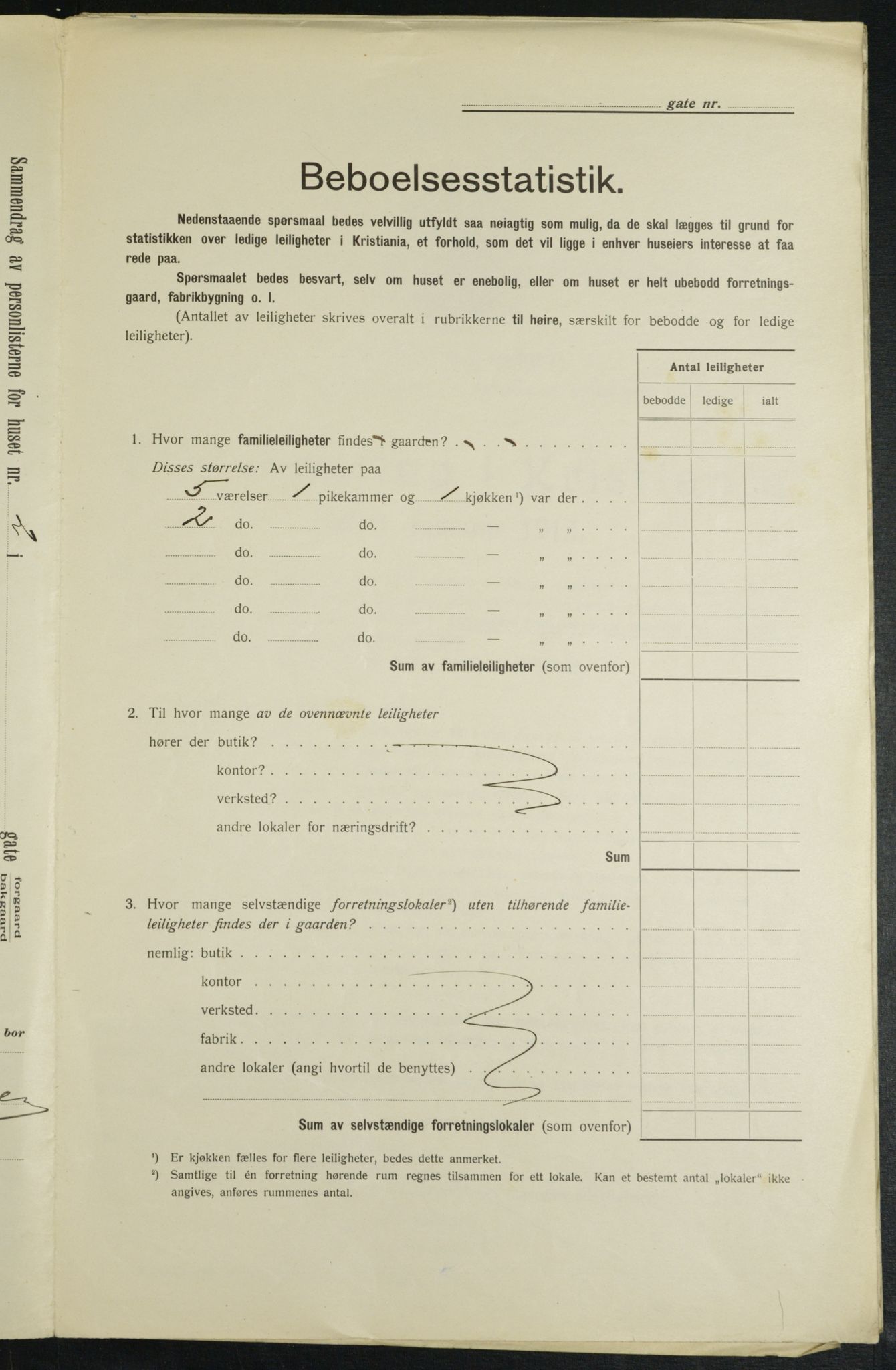 OBA, Municipal Census 1913 for Kristiania, 1913, p. 115947