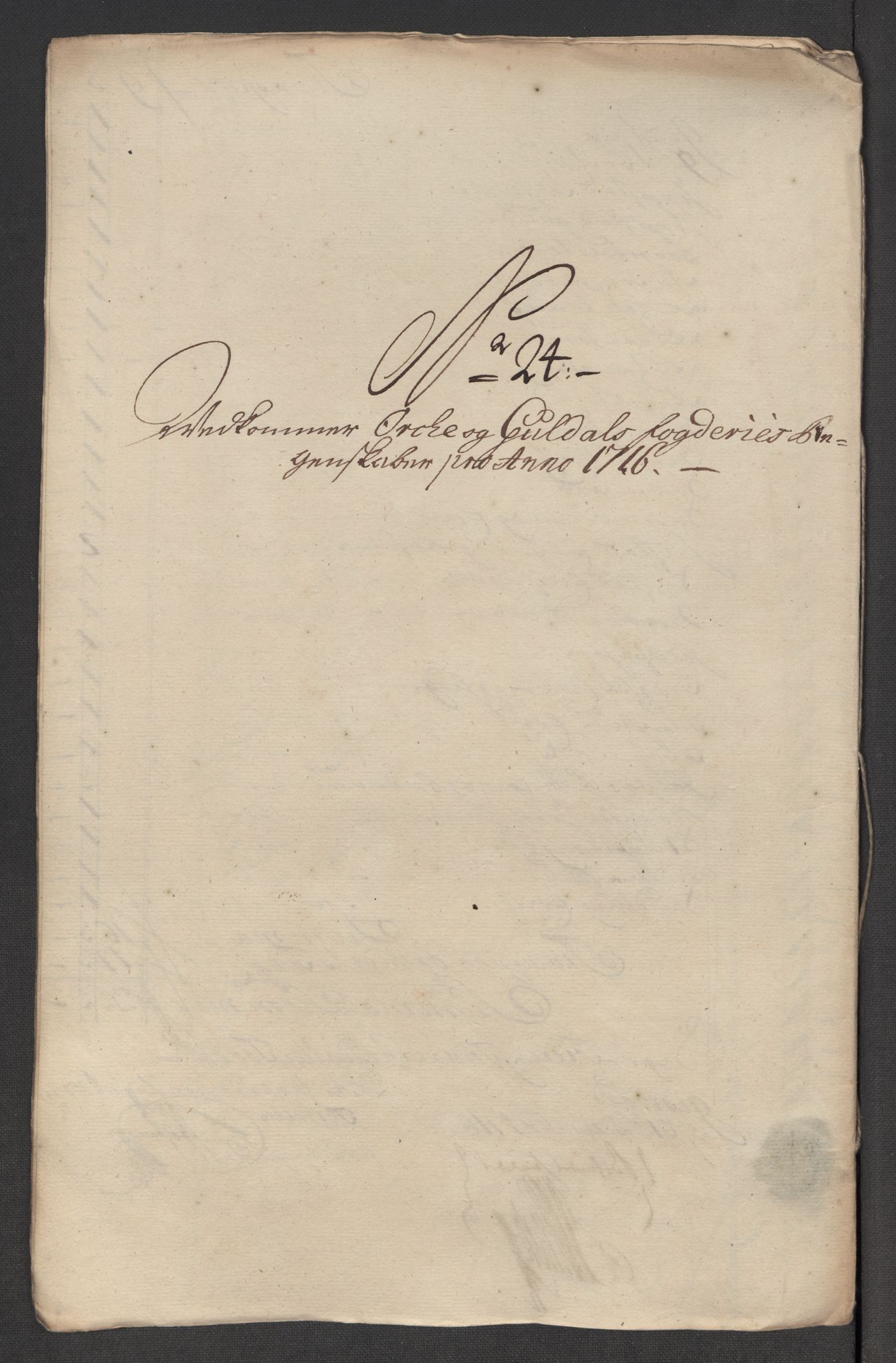 Rentekammeret inntil 1814, Reviderte regnskaper, Fogderegnskap, RA/EA-4092/R60/L3967: Fogderegnskap Orkdal og Gauldal, 1716, p. 239
