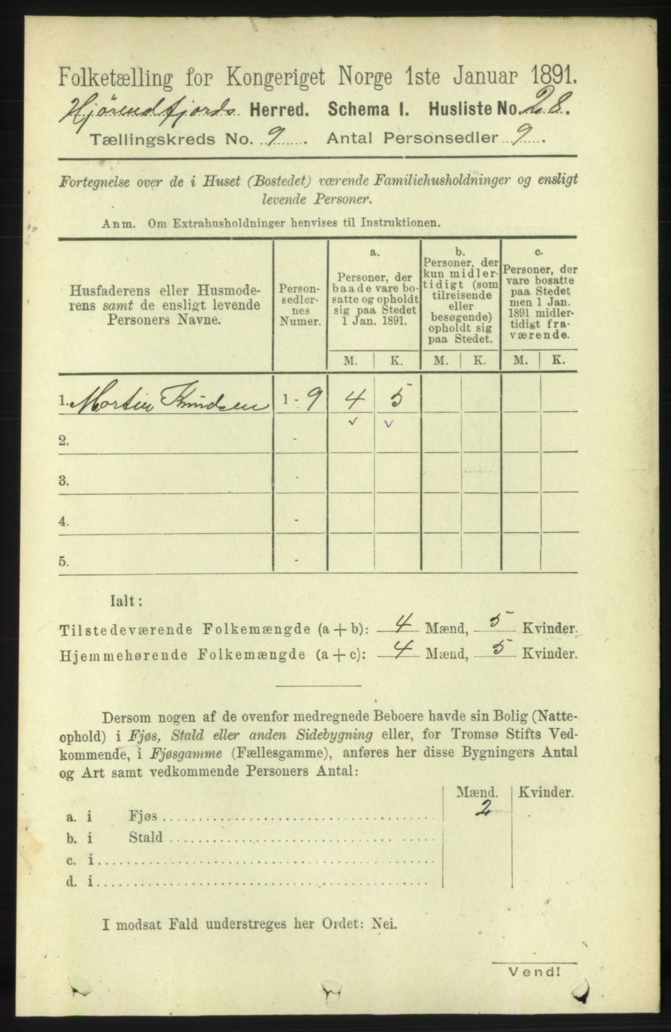 RA, 1891 census for 1522 Hjørundfjord, 1891, p. 2194