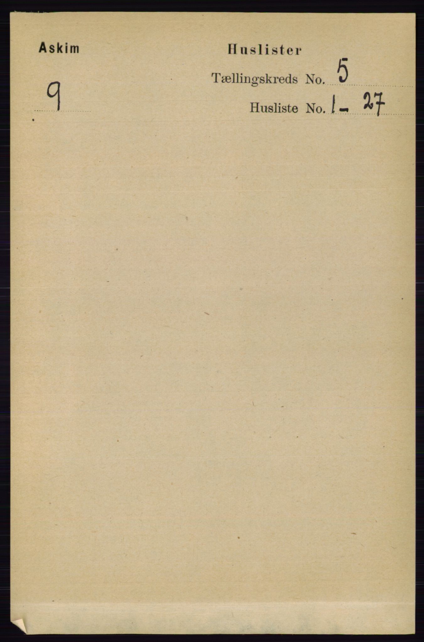 RA, 1891 census for 0124 Askim, 1891, p. 573