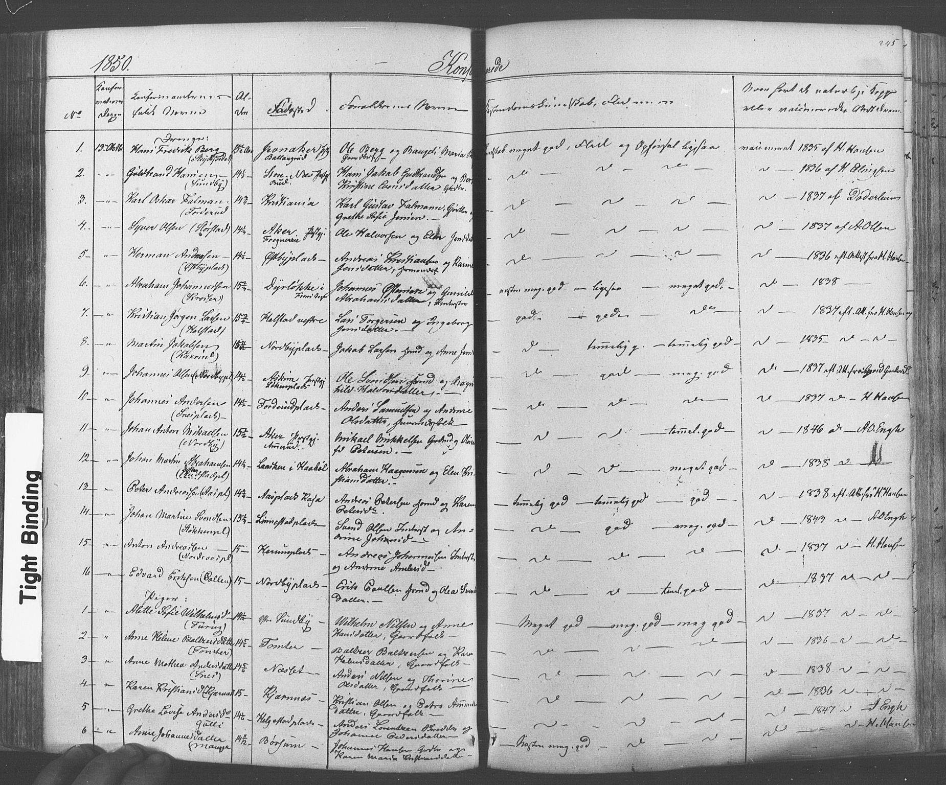 Ås prestekontor Kirkebøker, AV/SAO-A-10894/F/Fa/L0006: Parish register (official) no. I 6, 1841-1853, p. 244-245