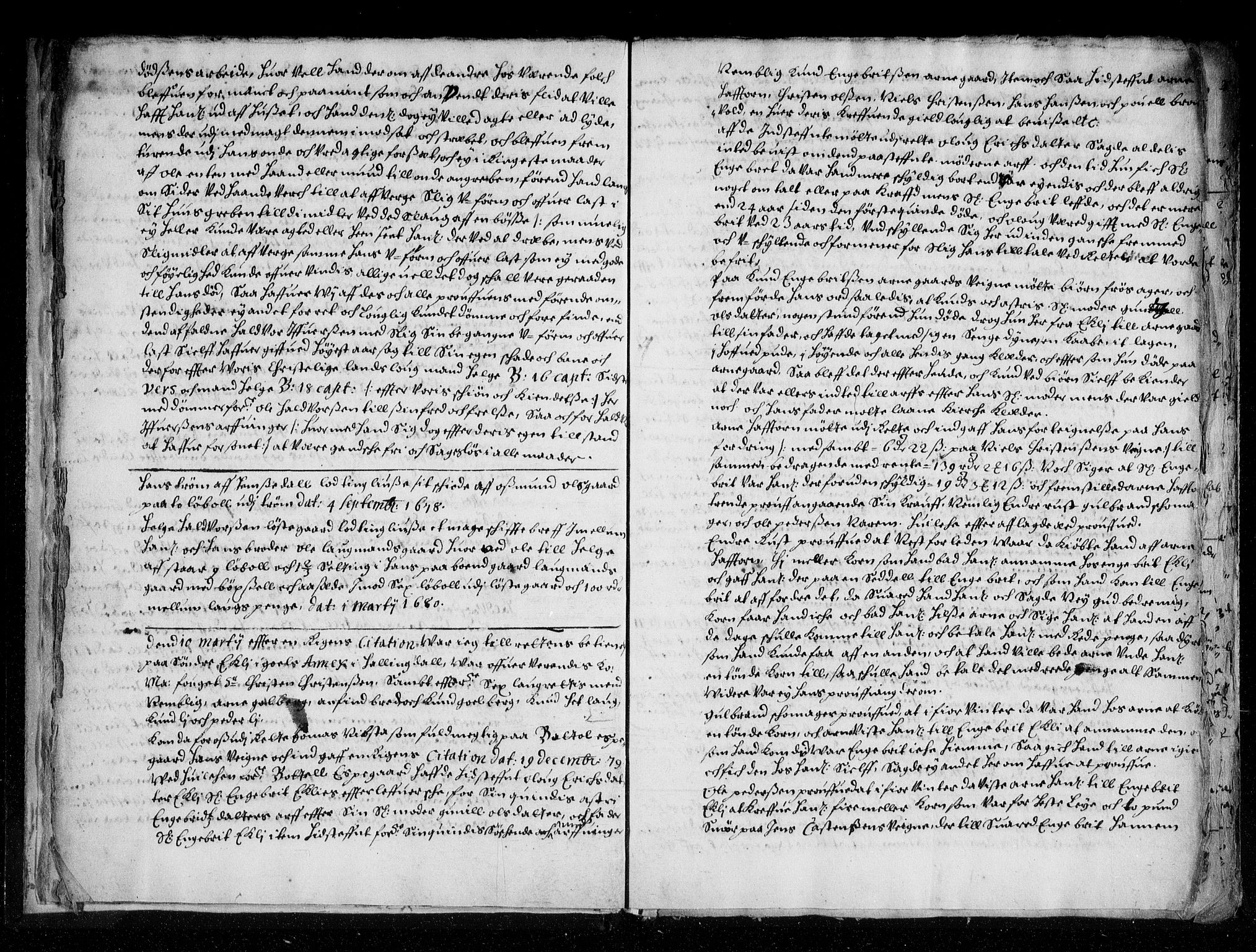 Ringerike og Hallingdal sorenskriveri, AV/SAKO-A-81/F/Fa/Fab/L0008: Tingbok - Sorenskriveriet, 1680