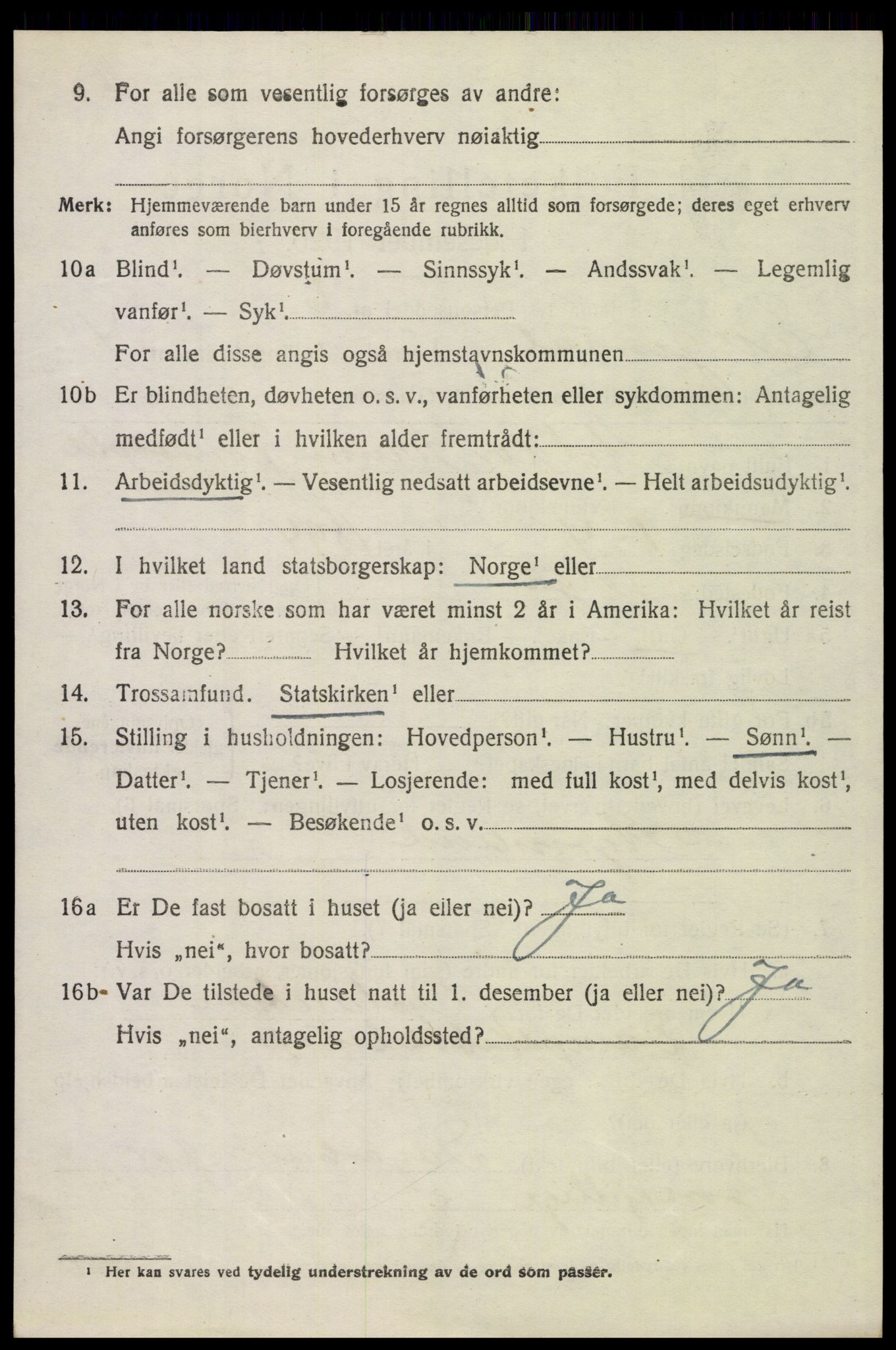 SAH, 1920 census for Engerdal, 1920, p. 2550