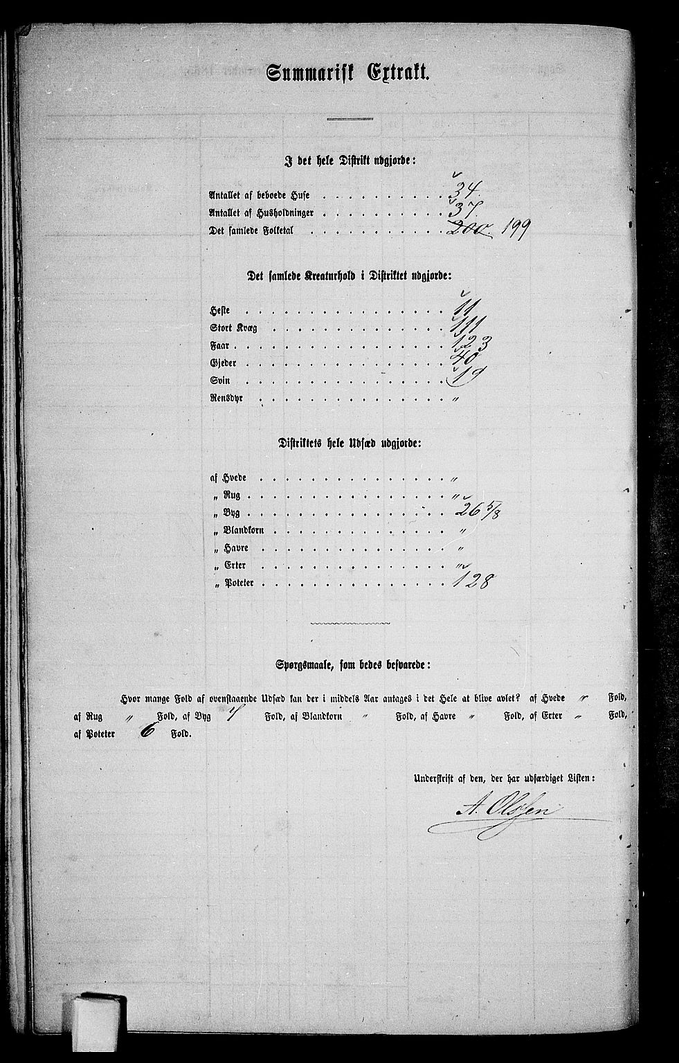 RA, 1865 census for Hadsel, 1865, p. 116