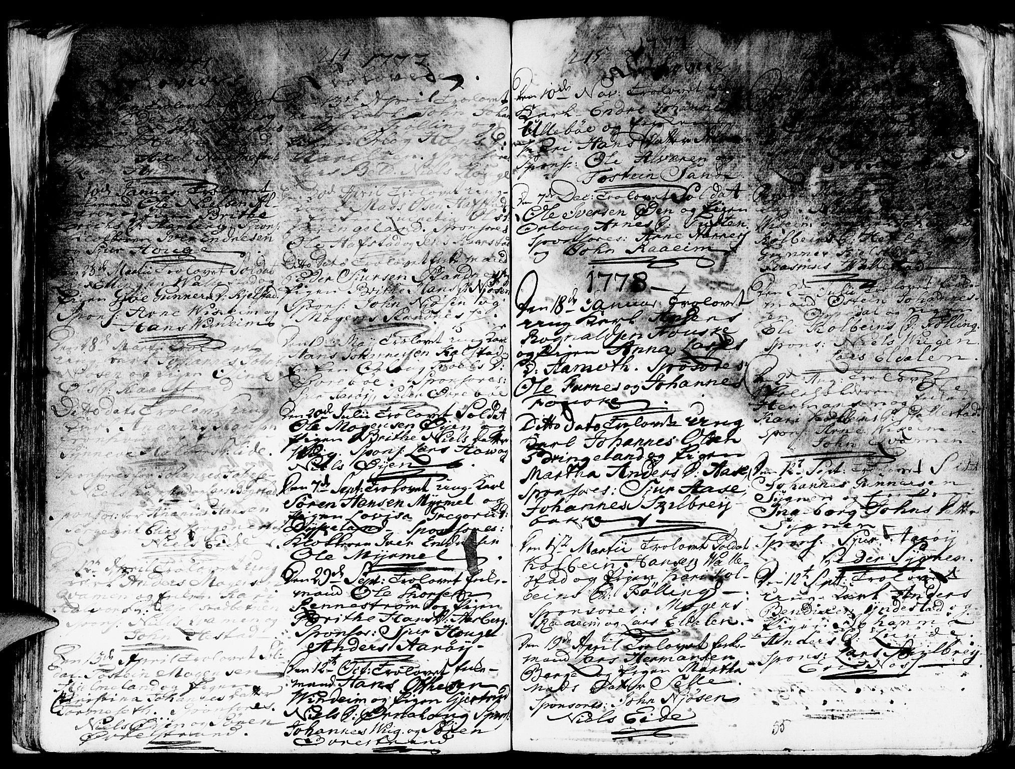 Gaular sokneprestembete, SAB/A-80001/H/Haa: Parish register (official) no. A 1, 1755-1785, p. 55