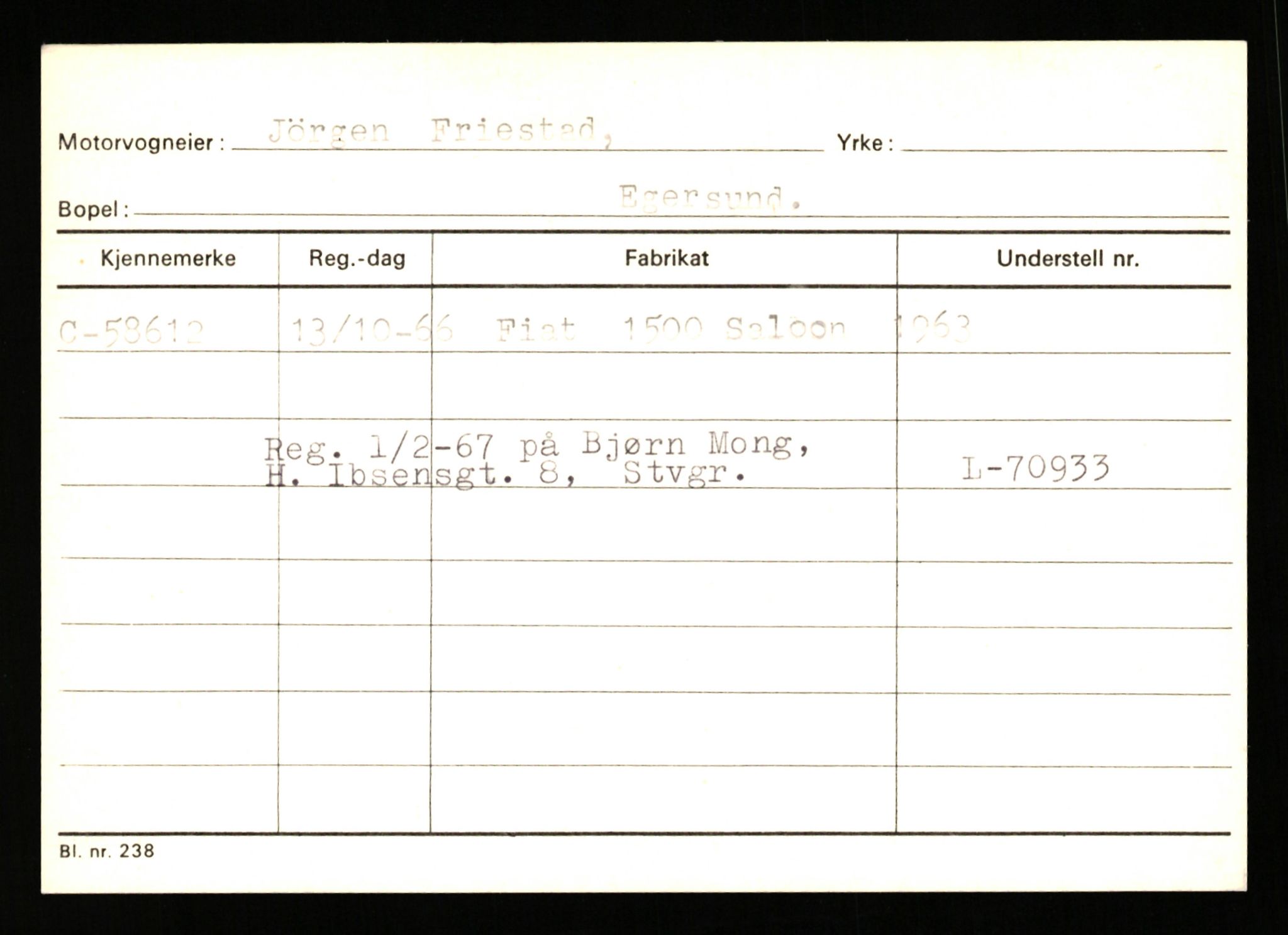 Stavanger trafikkstasjon, AV/SAST-A-101942/0/G/L0007: Registreringsnummer: 49019 - 67460, 1930-1971, p. 2089