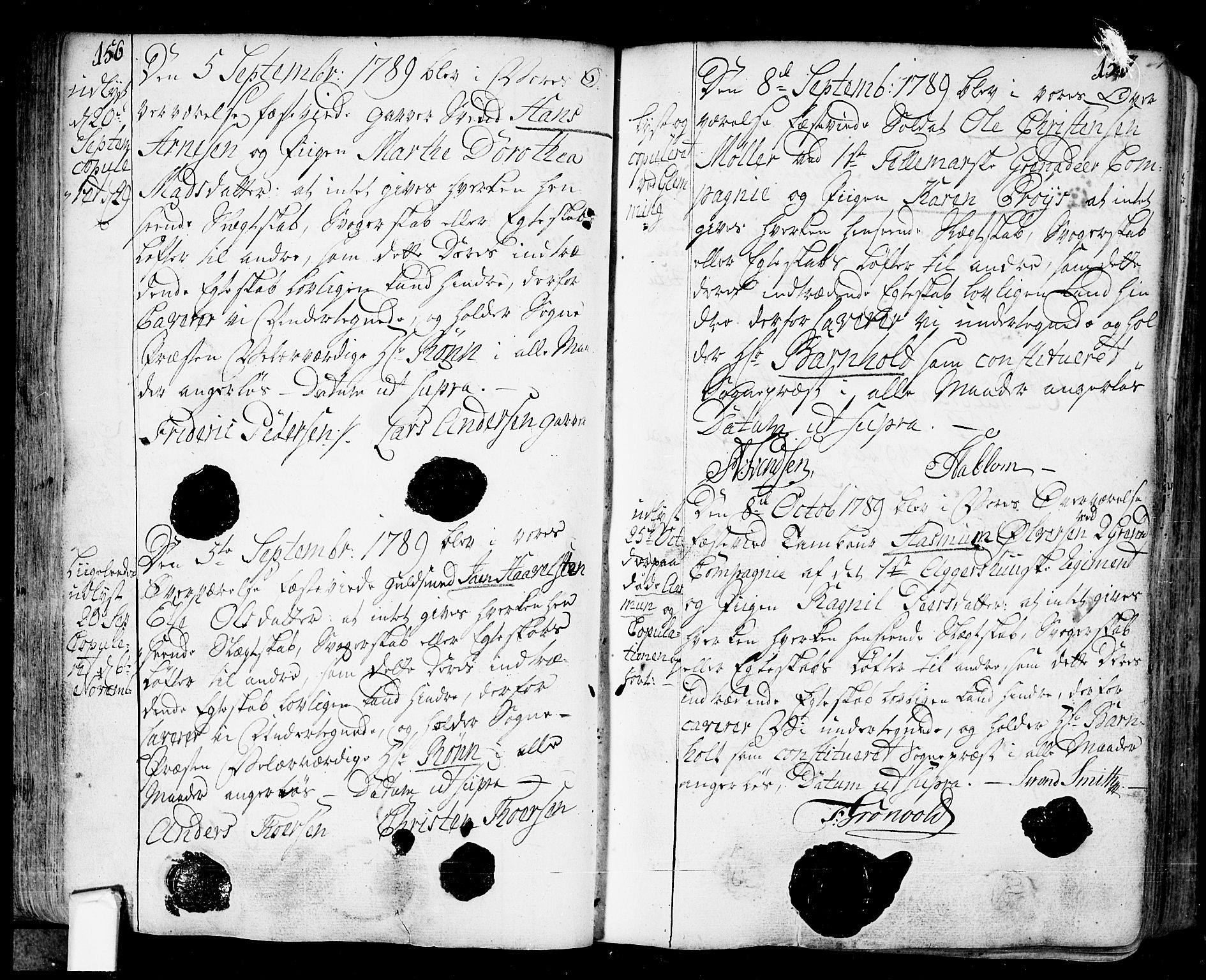 Fredrikstad prestekontor Kirkebøker, AV/SAO-A-11082/F/Fa/L0002: Parish register (official) no. 2, 1750-1804, p. 156-157