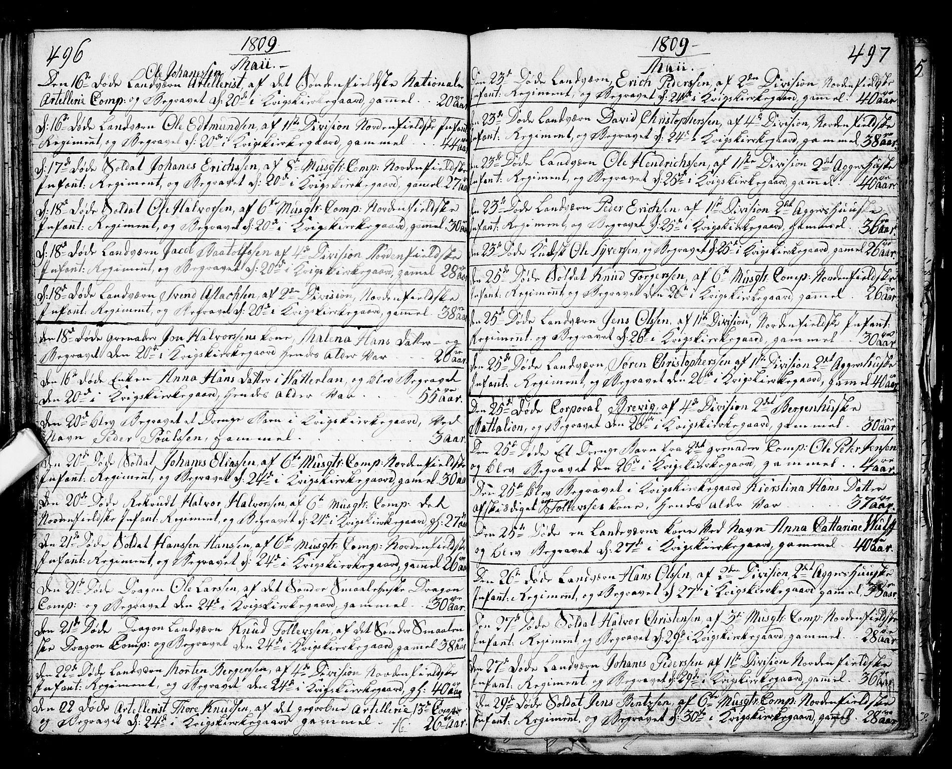 Fredrikstad prestekontor Kirkebøker, AV/SAO-A-11082/F/Fa/L0003: Parish register (official) no. 3, 1805-1816, p. 496-497