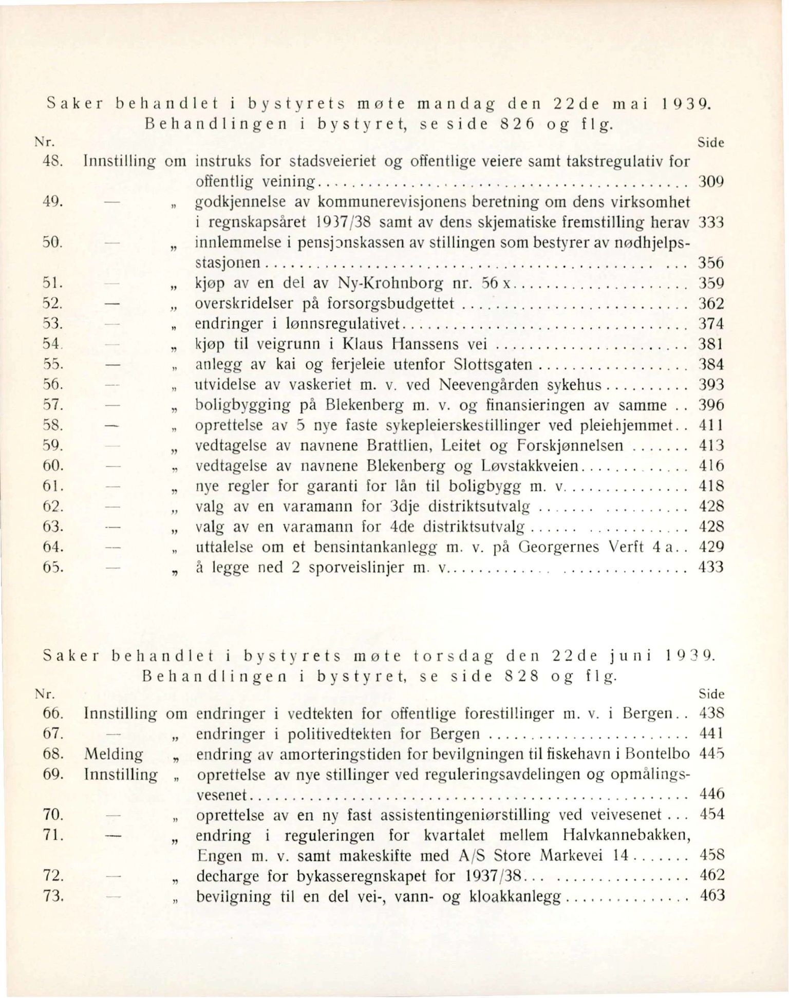 Bergen kommune. Formannskapet, BBA/A-0003/Ad/L0138: Bergens Kommuneforhandlinger, bind I