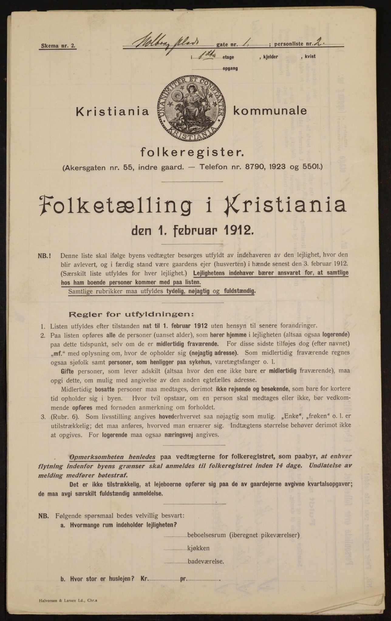 OBA, Municipal Census 1912 for Kristiania, 1912, p. 40924