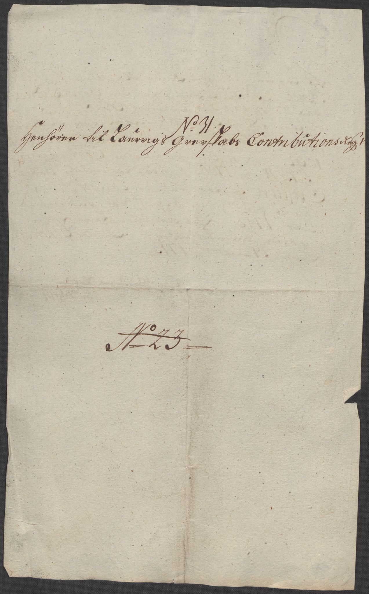 Rentekammeret inntil 1814, Reviderte regnskaper, Fogderegnskap, AV/RA-EA-4092/R33/L1985: Fogderegnskap Larvik grevskap, 1713, p. 373