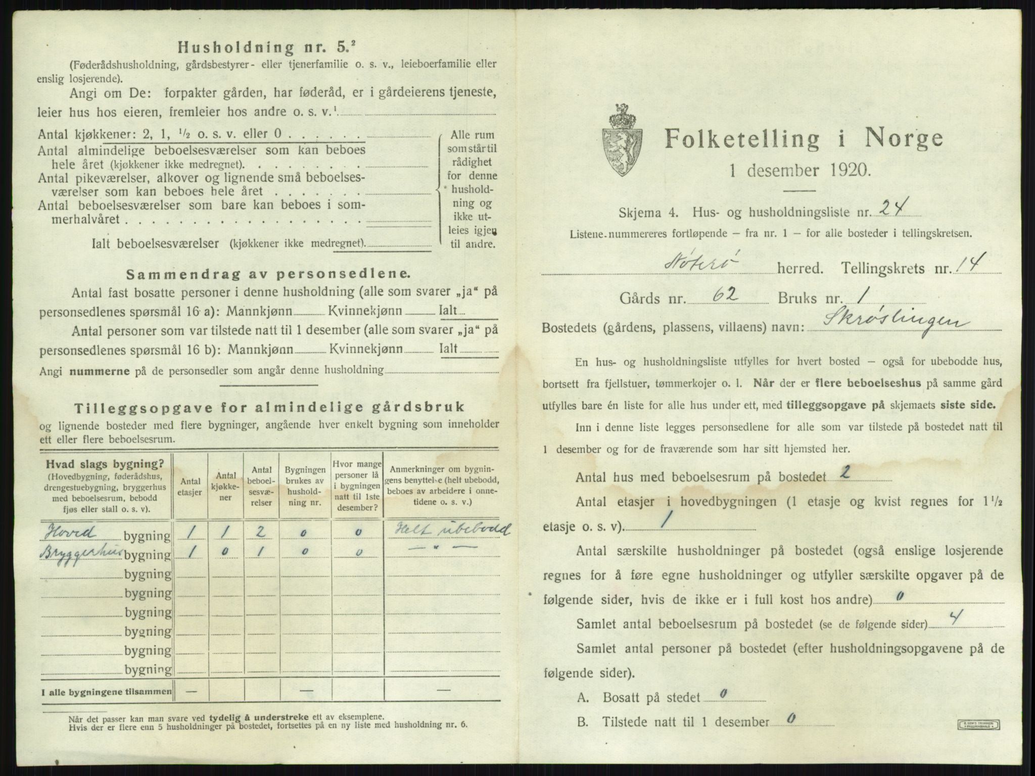 SAKO, 1920 census for Nøtterøy, 1920, p. 2829