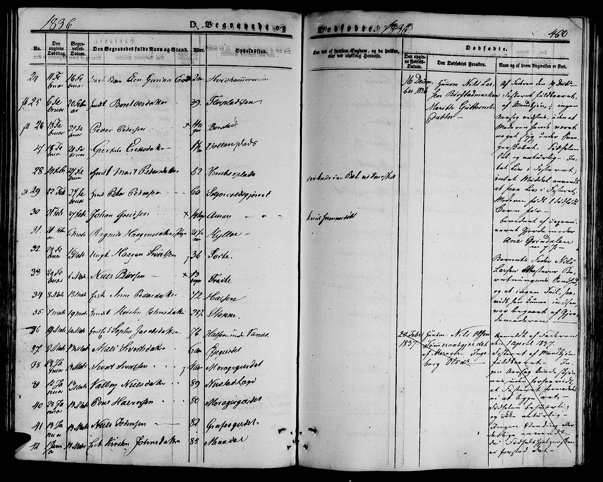 Ministerialprotokoller, klokkerbøker og fødselsregistre - Nord-Trøndelag, AV/SAT-A-1458/709/L0072: Parish register (official) no. 709A12, 1833-1844, p. 462