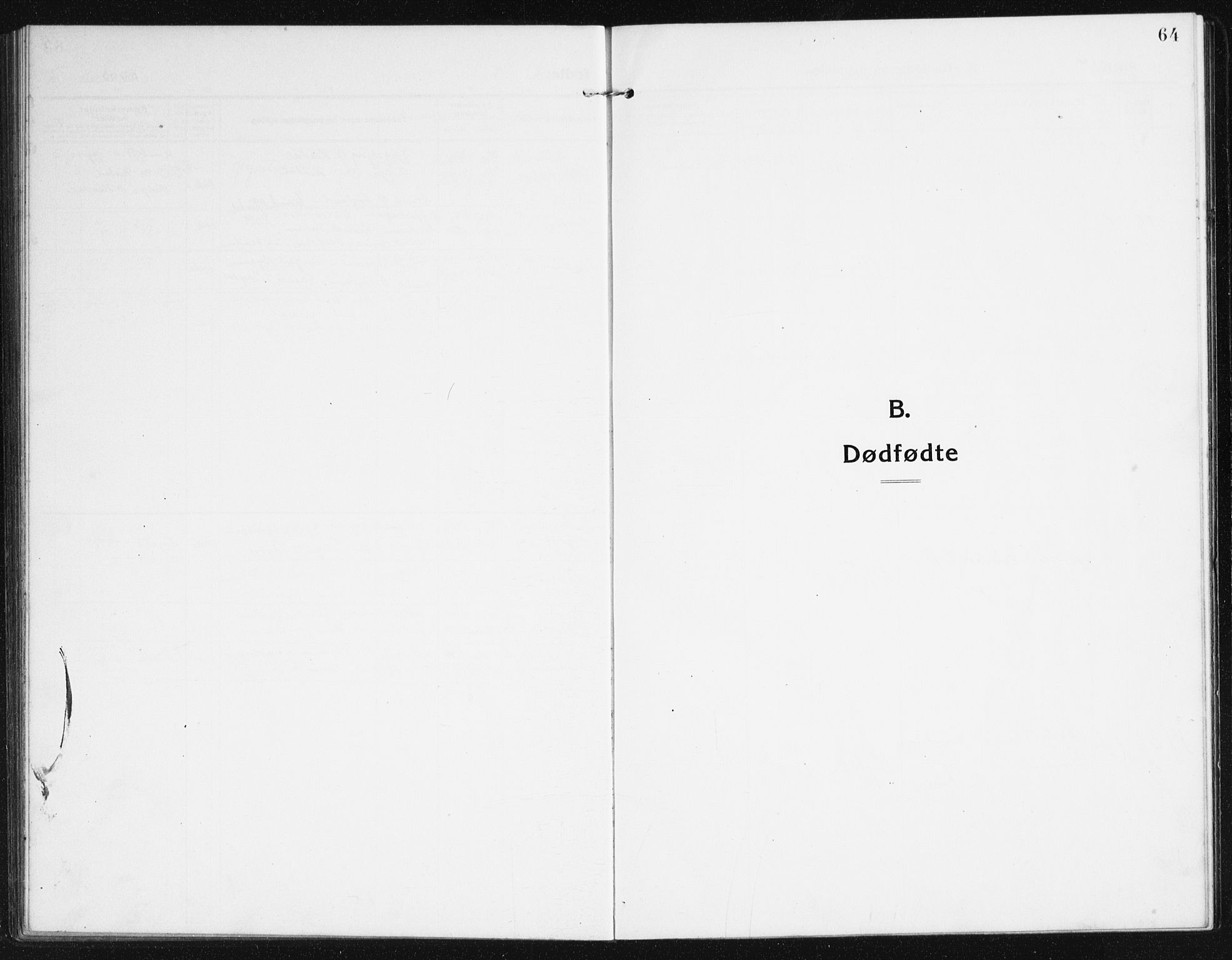 Valle sokneprestkontor, SAK/1111-0044/F/Fb/Fba/L0004: Parish register (copy) no. B 4, 1917-1944, p. 64