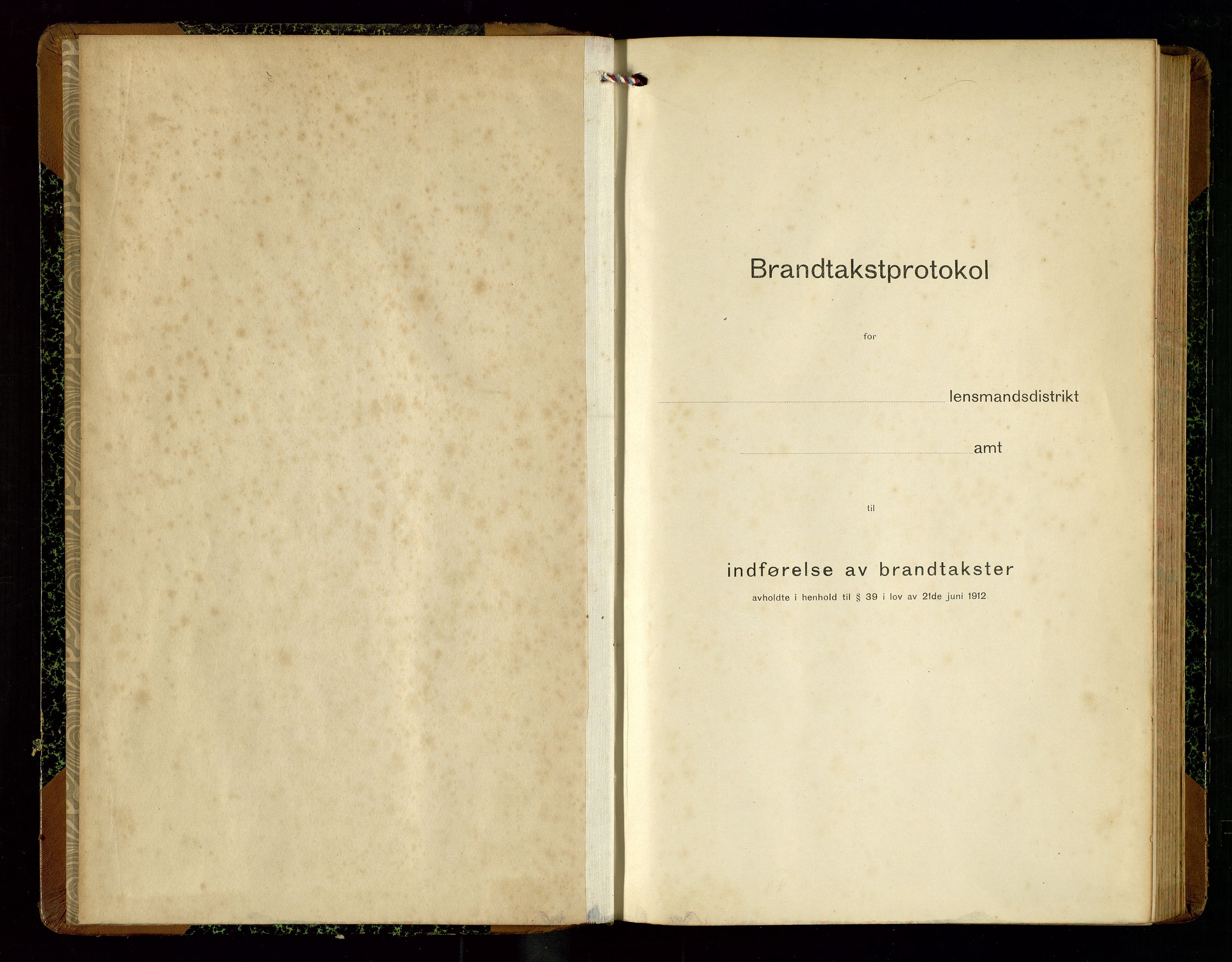 Sokndal lensmannskontor, AV/SAST-A-100417/Gob/L0004: "Brandtakst-Protokol", 1917-1920