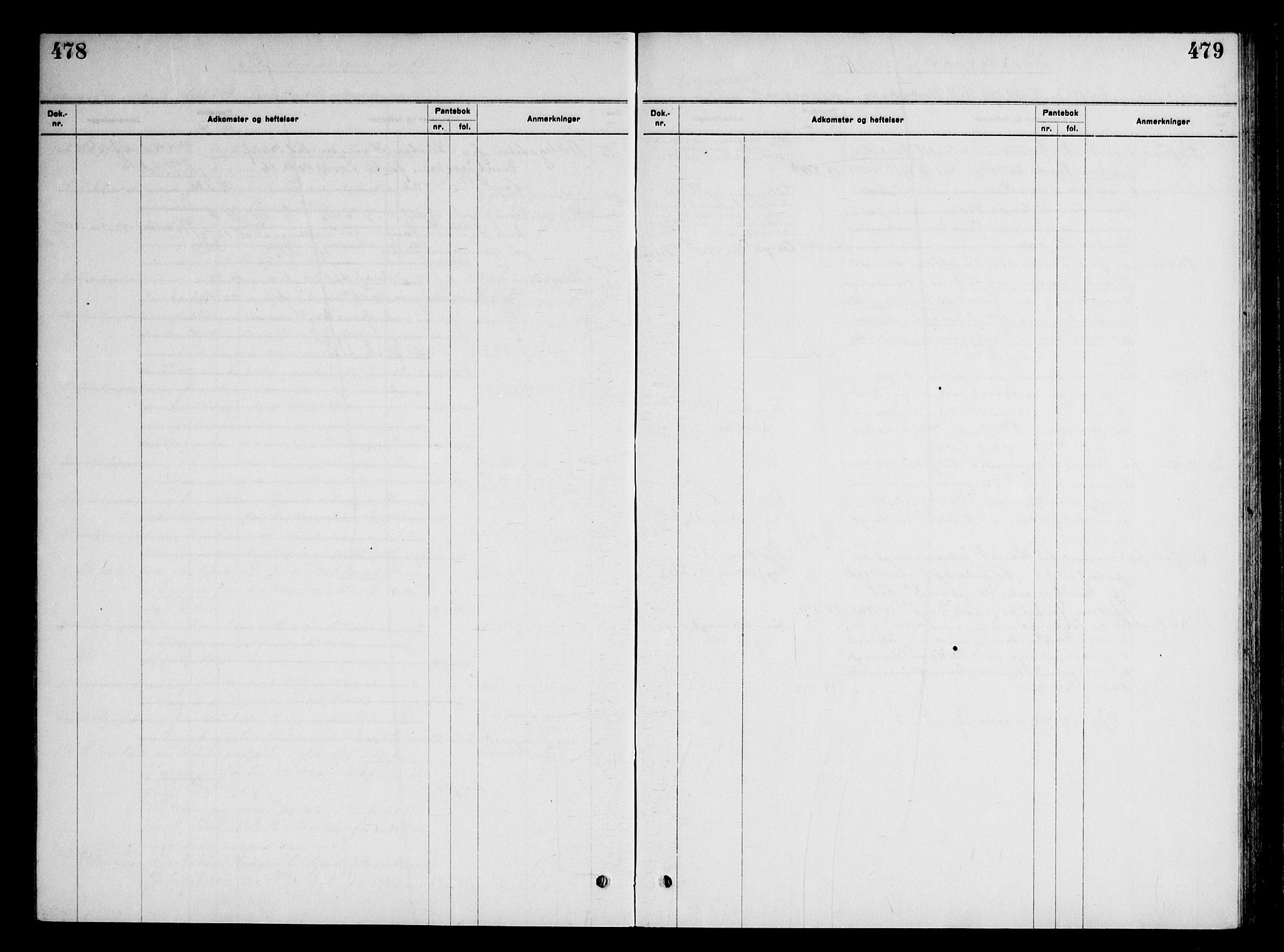 Moss byfogd, SAO/A-10863/G/Ga/Gaf/L0005: Mortgage register no. VI 5, 1921-1921, p. 478-479