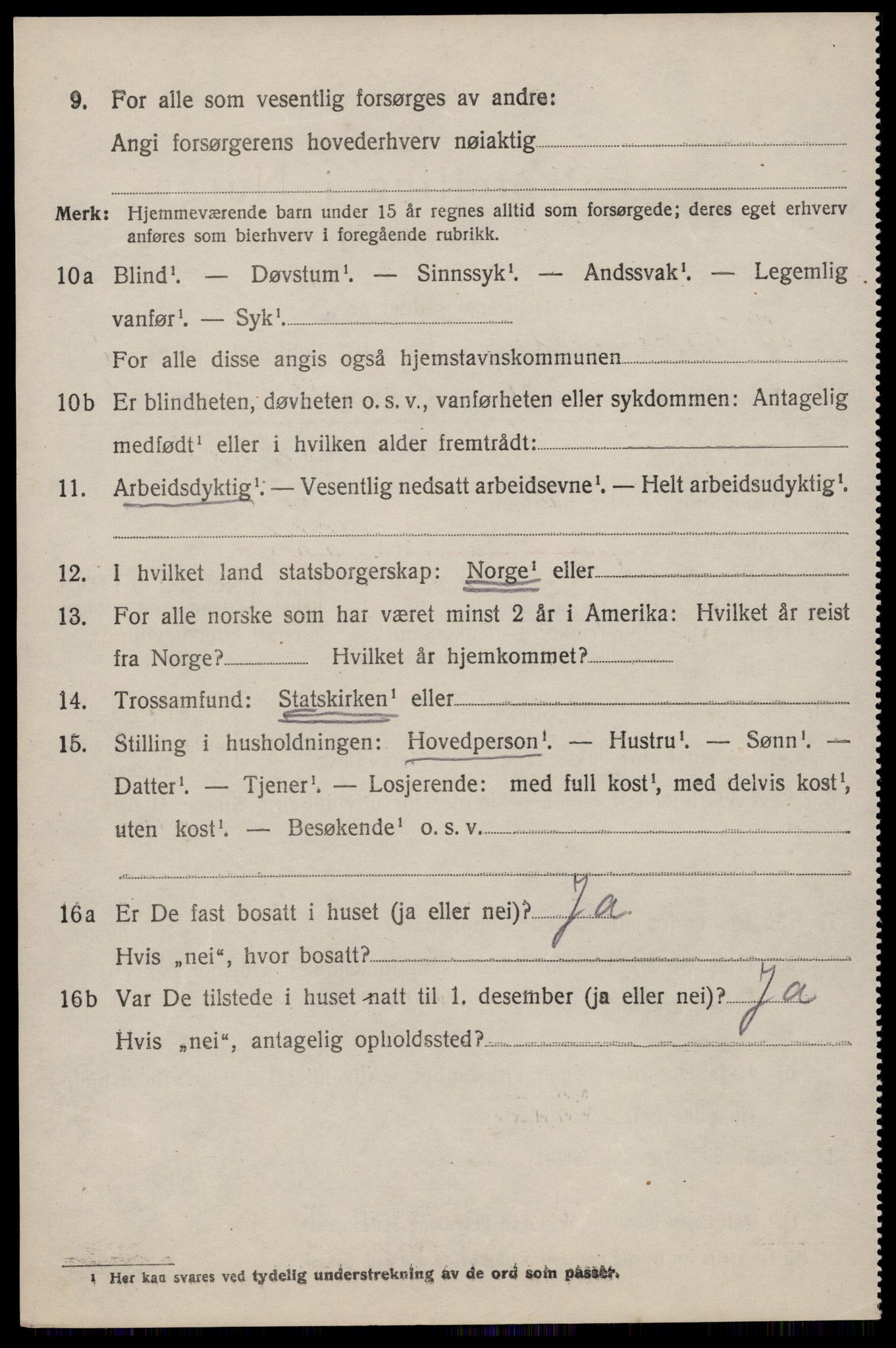 SAST, 1920 census for Bjerkreim, 1920, p. 1769