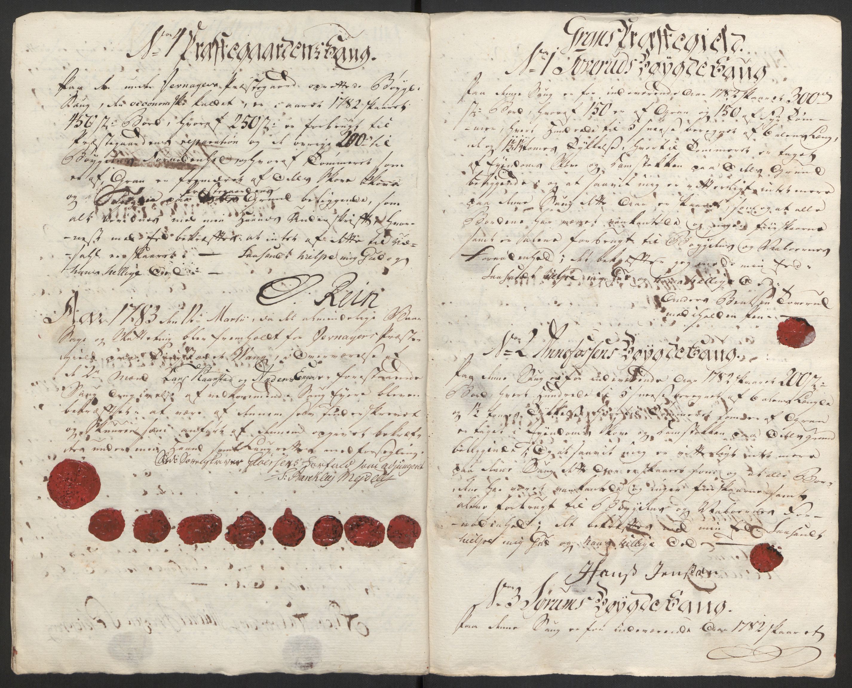 Rentekammeret inntil 1814, Reviderte regnskaper, Fogderegnskap, AV/RA-EA-4092/R19/L1369: Fogderegnskap Toten, Hadeland og Vardal, 1782, p. 87