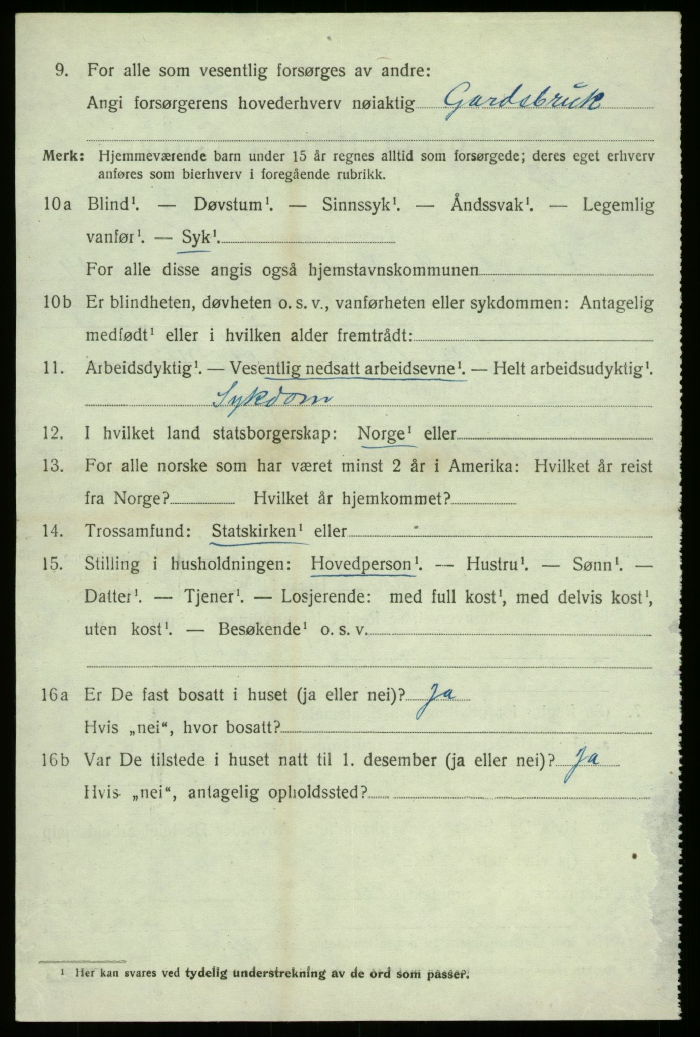 SAB, 1920 census for Sogndal, 1920, p. 7504