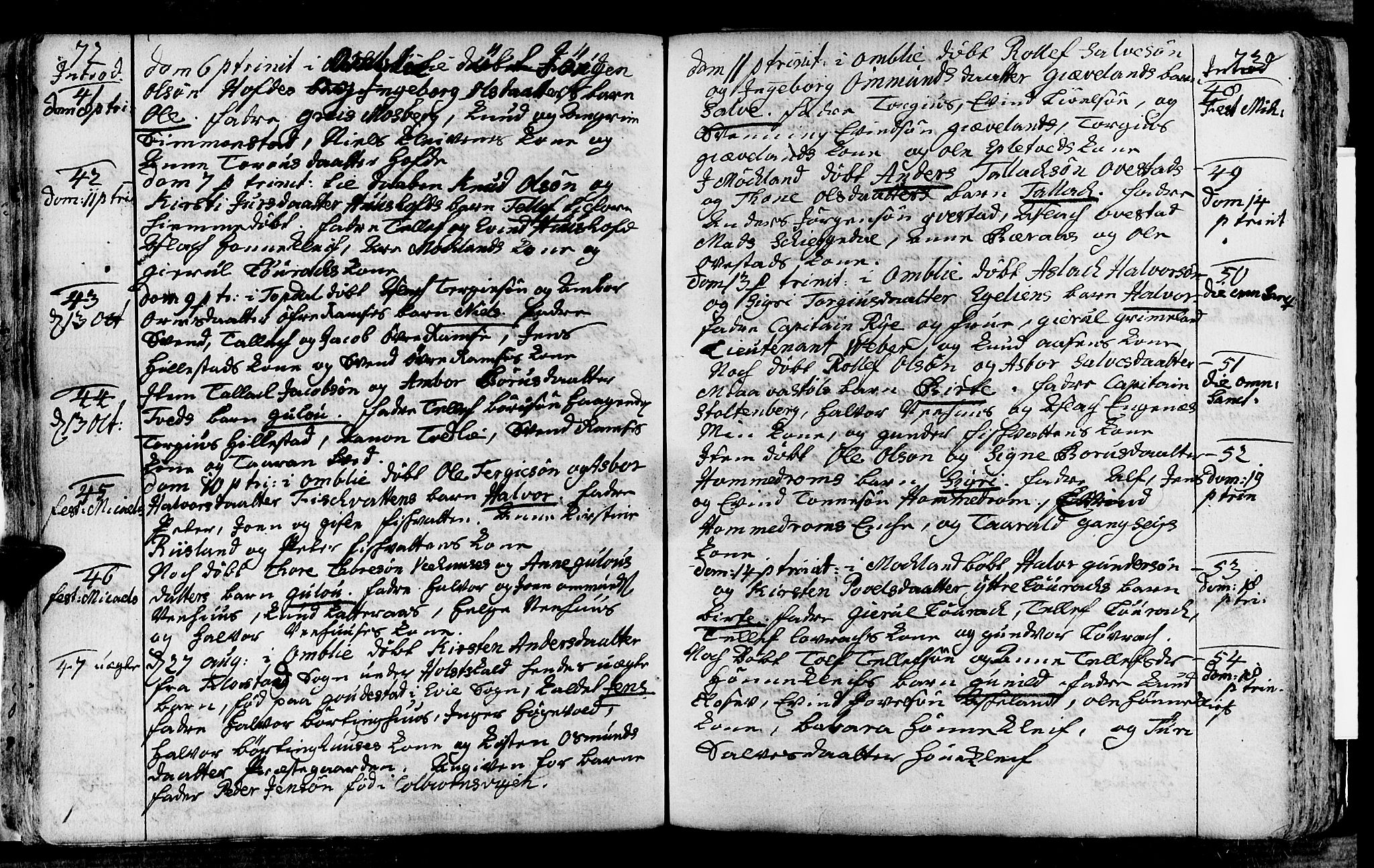 Åmli sokneprestkontor, AV/SAK-1111-0050/F/Fa/Fac/L0003: Parish register (official) no. A 3, 1756-1775, p. 72-73