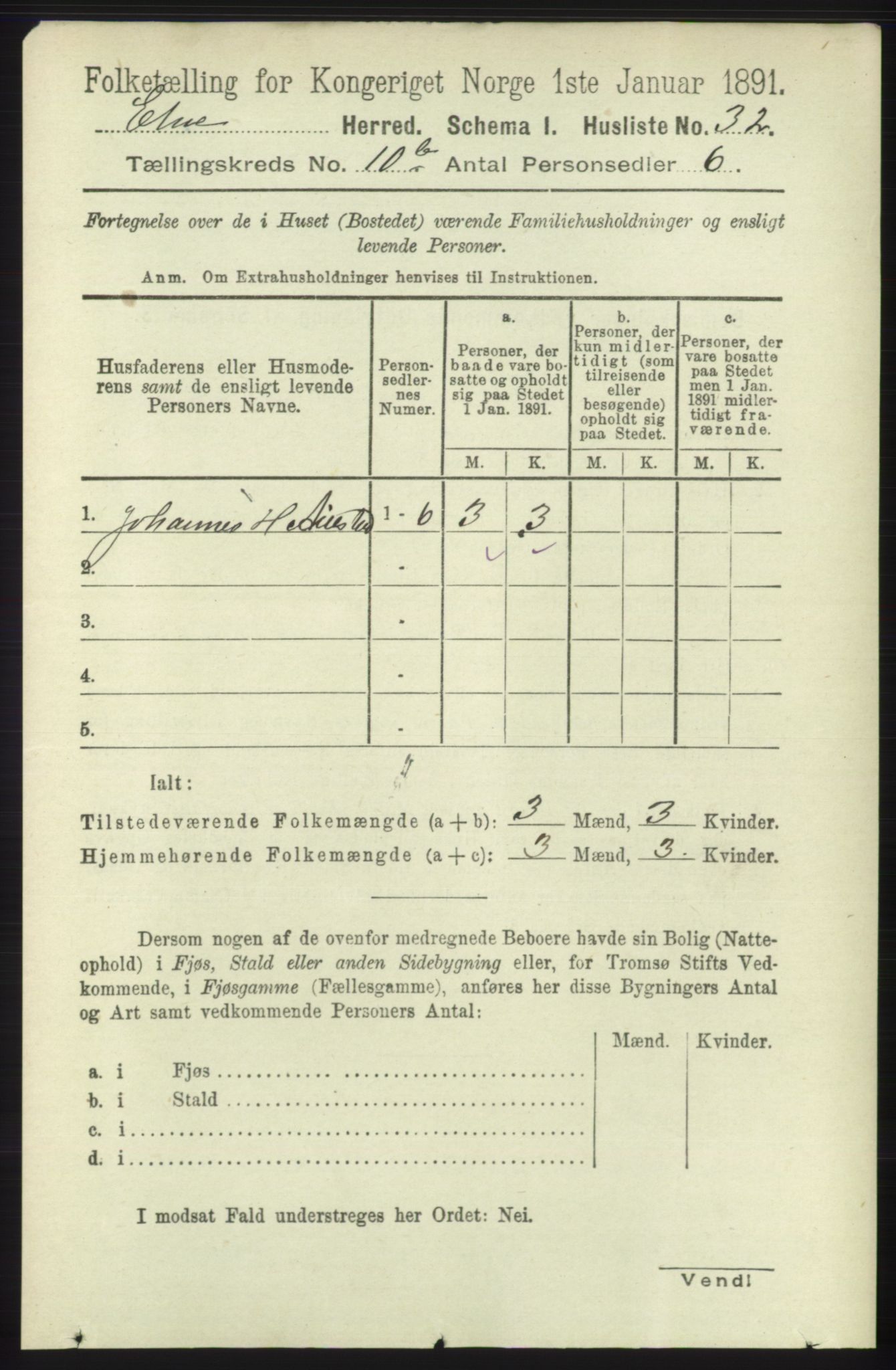 RA, 1891 census for 1211 Etne, 1891, p. 1984