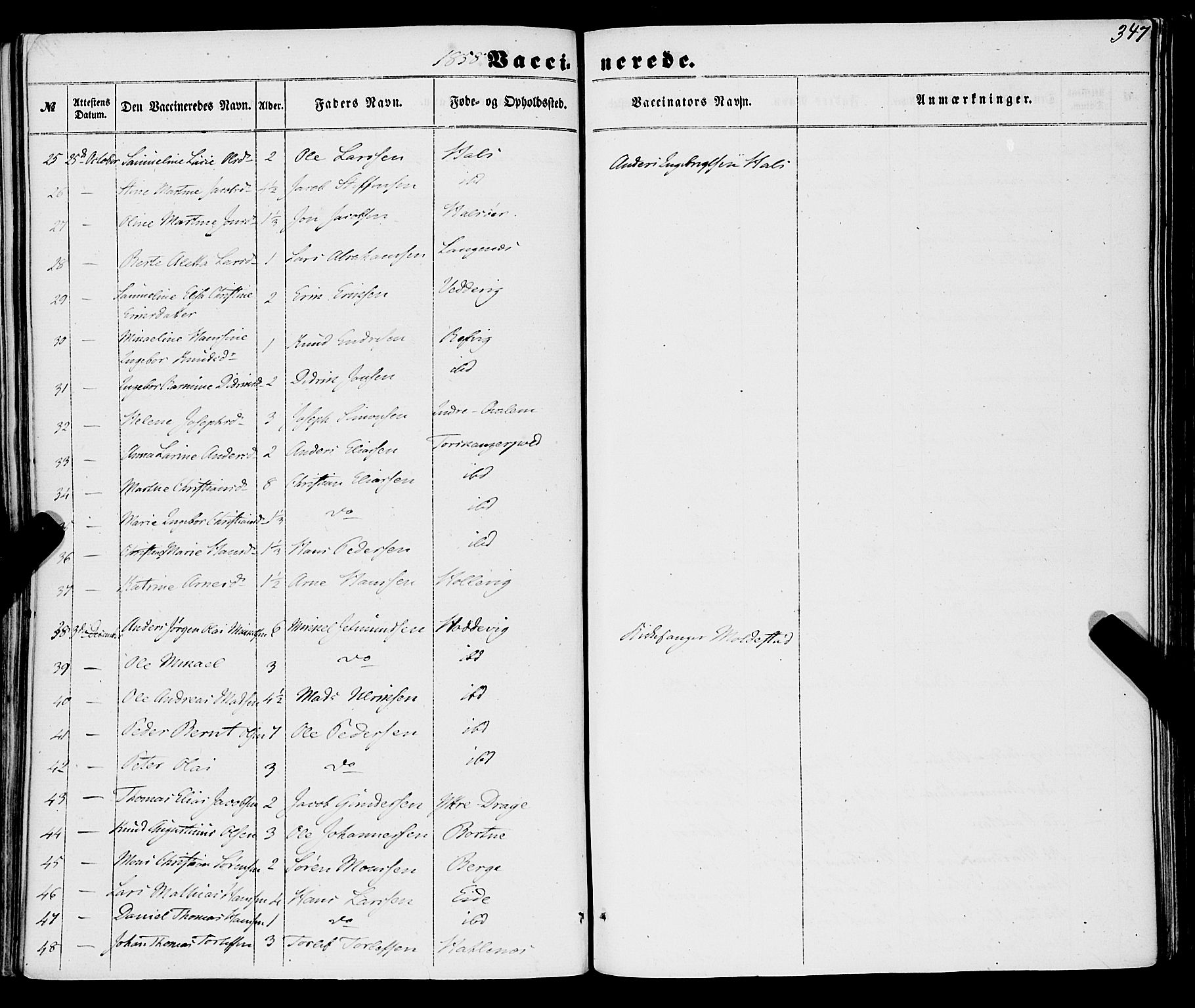 Selje sokneprestembete, AV/SAB-A-99938/H/Ha/Haa/Haaa: Parish register (official) no. A 11, 1858-1870, p. 347